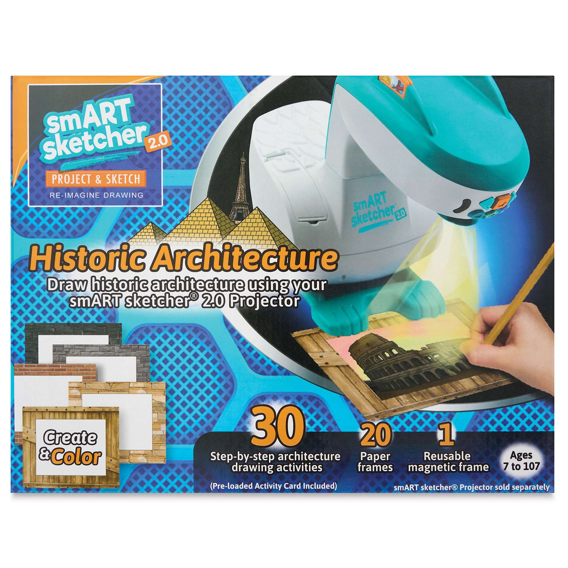 Flycatcher smART Sketcher Historic Architecture Set, front of the packaging. 