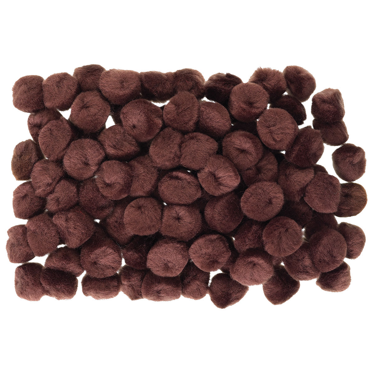Creativity Street Pom Pons - Pile of Brown Pom Pons