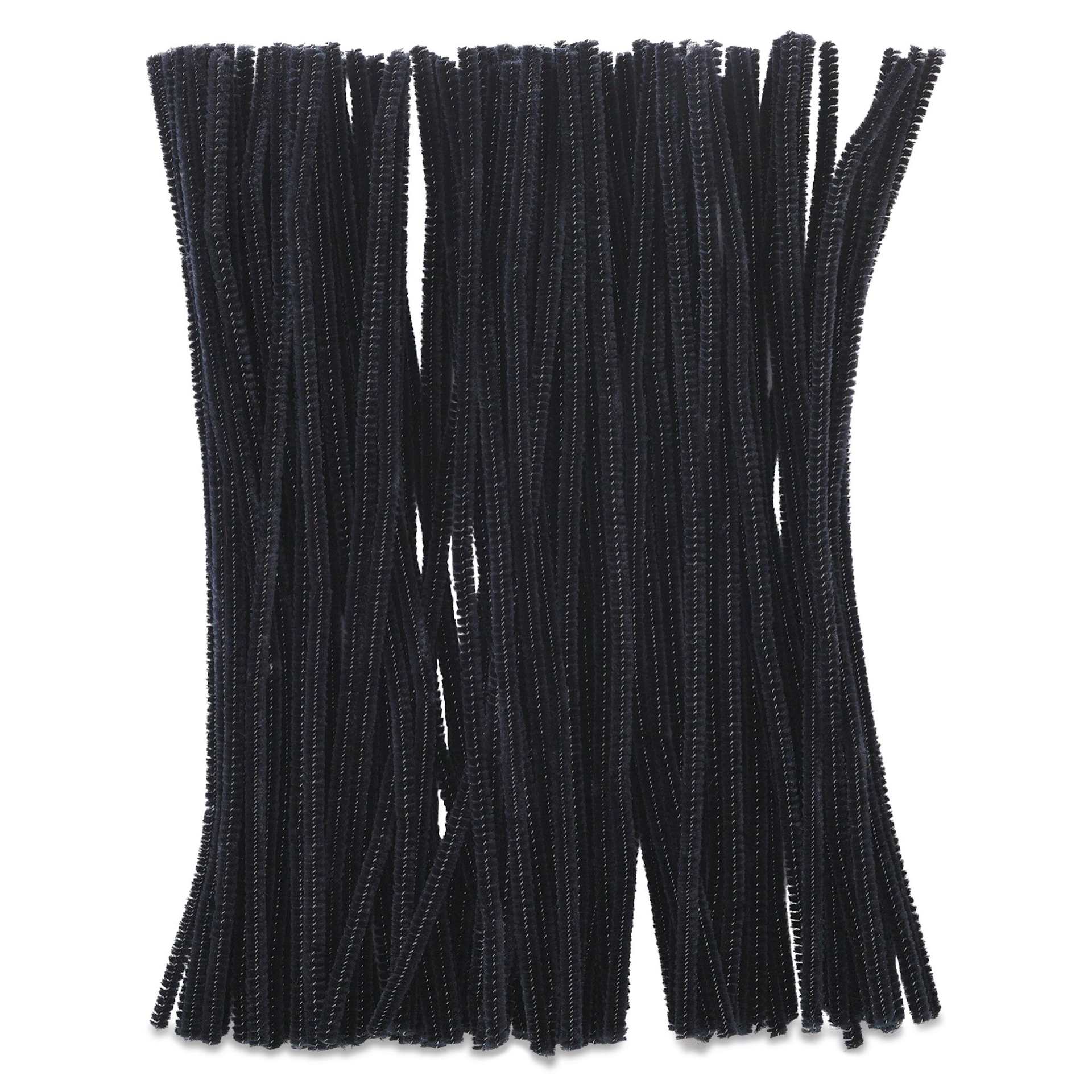 Creativity Street Jumbo Stems - Black, Pkg of 100 - out of packaging