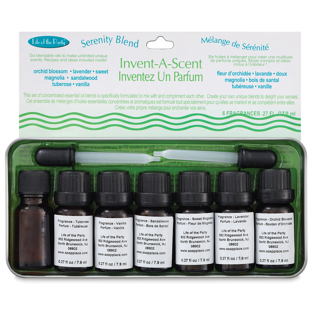 Invent-A-Scent - Front of package of Serenity Blend Scents

