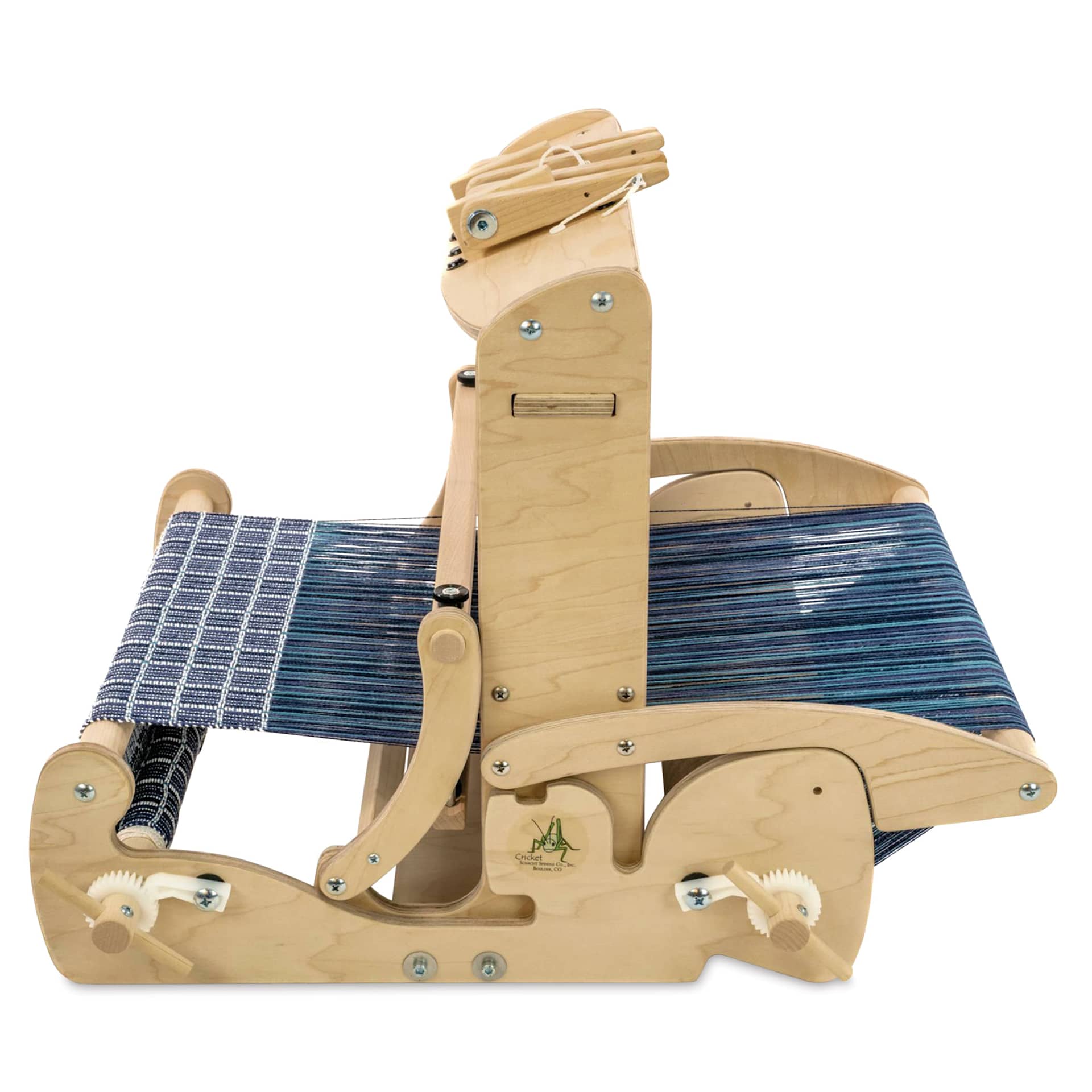 Schacht Cricket Quartet, side of the machine (loom shown not included)