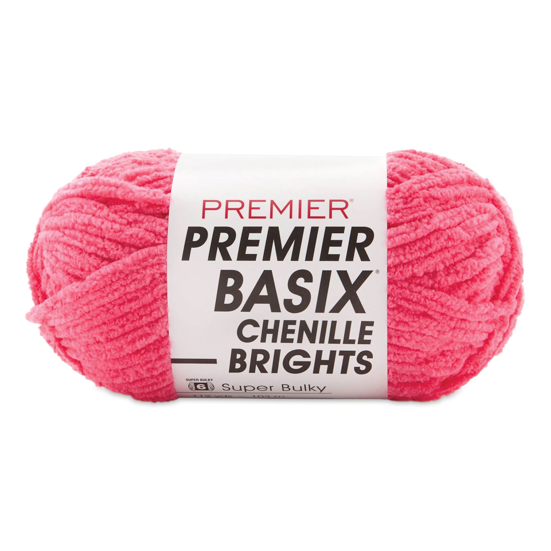 Premier Yarn Basix Chenille Brights Yarn - Hibiscus