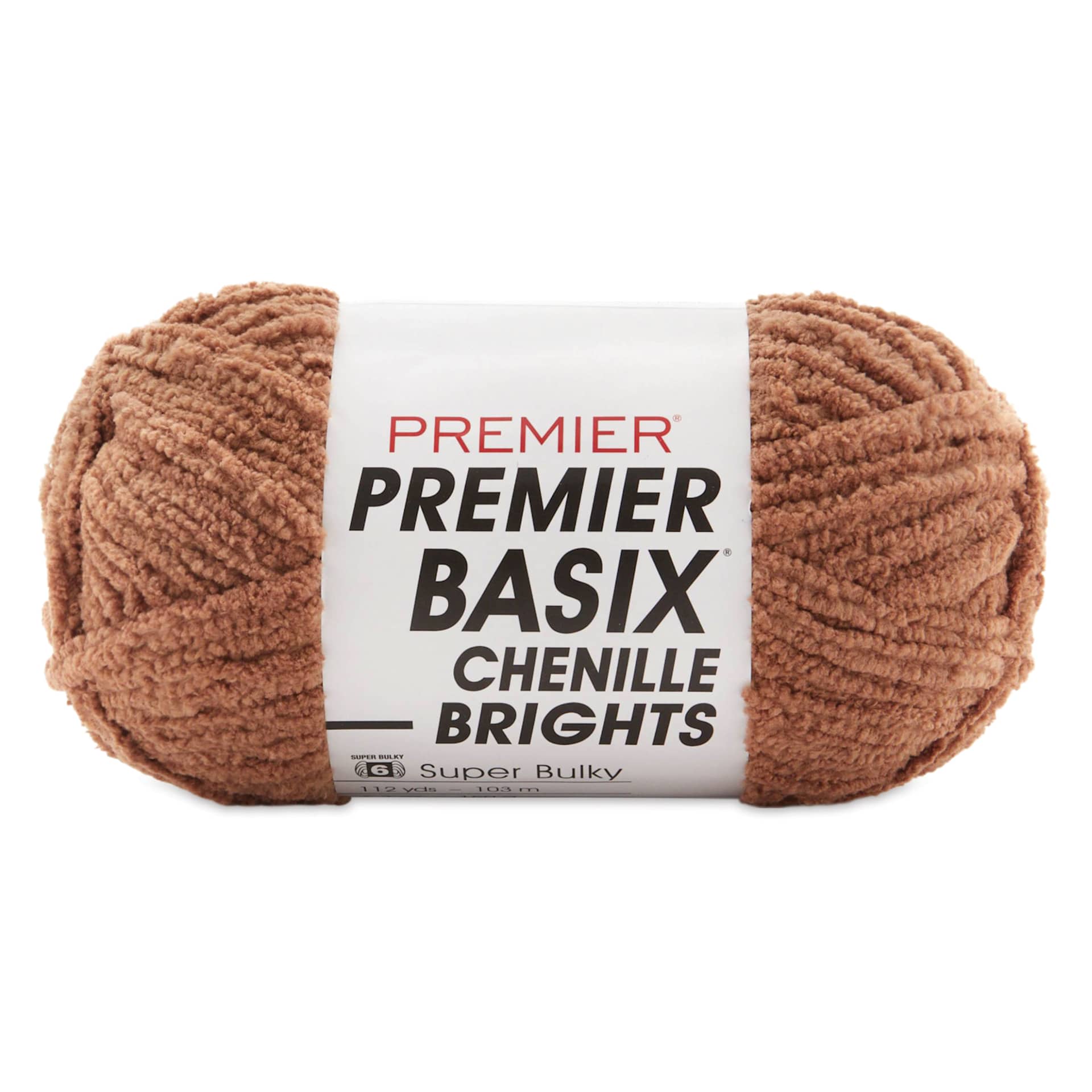 Premier Yarn Basix Chenille Brights Yarn - Caramel