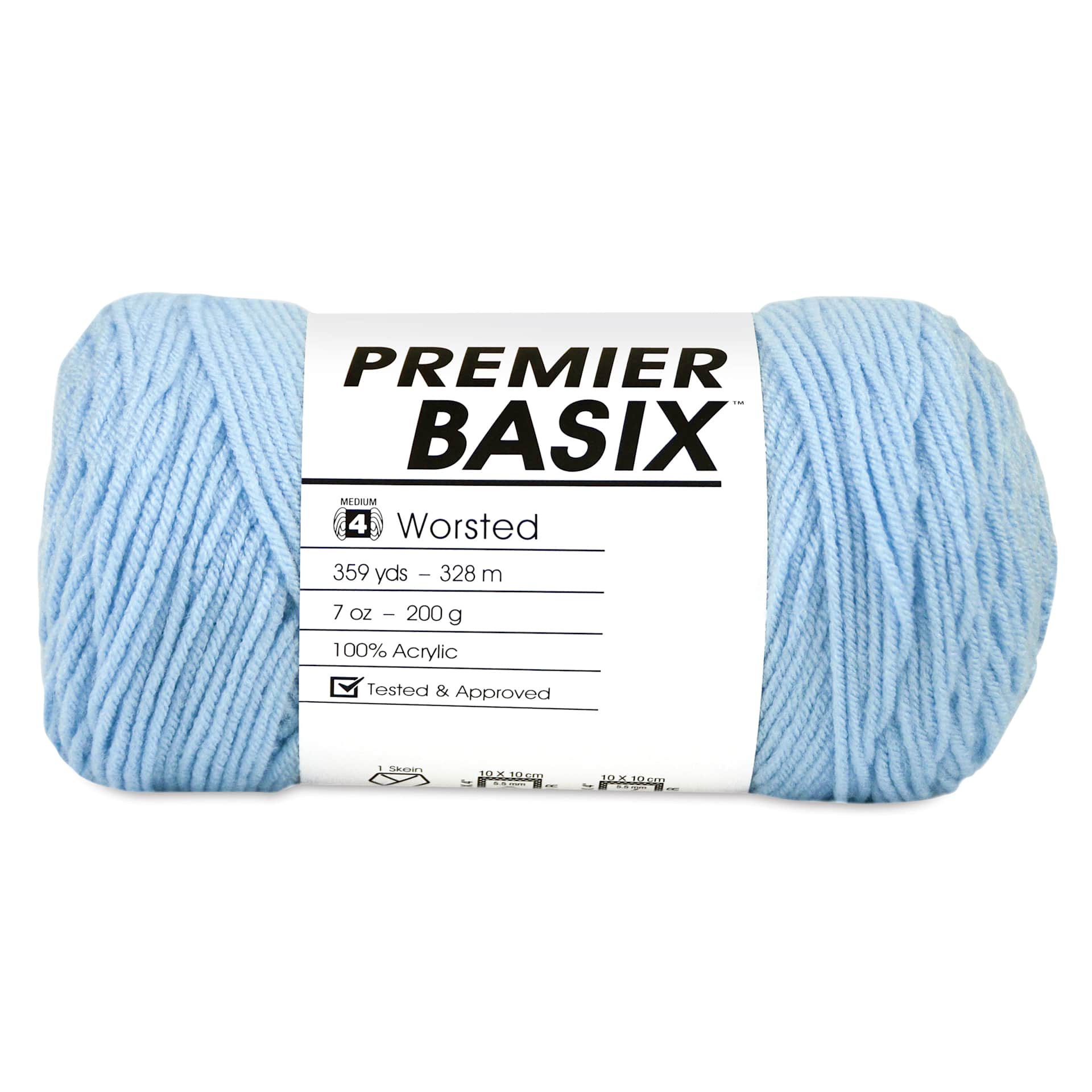 Premier Yarn Basix Worsted Yarn - Light Blue