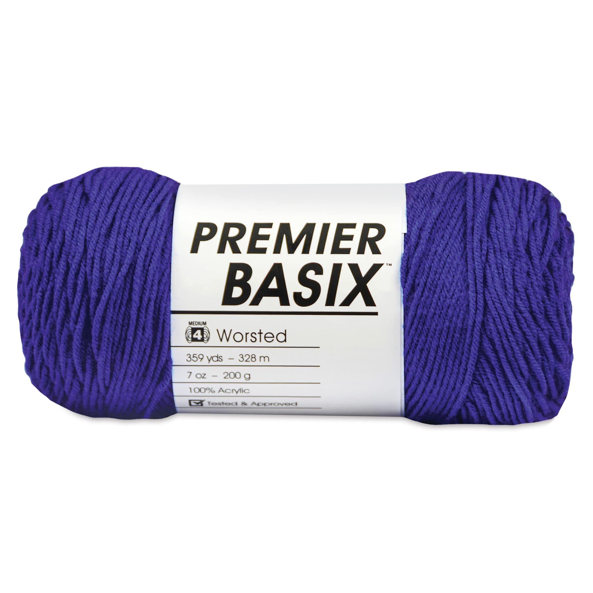 Premier Yarn Basix Worsted Yarn - Royal Blue