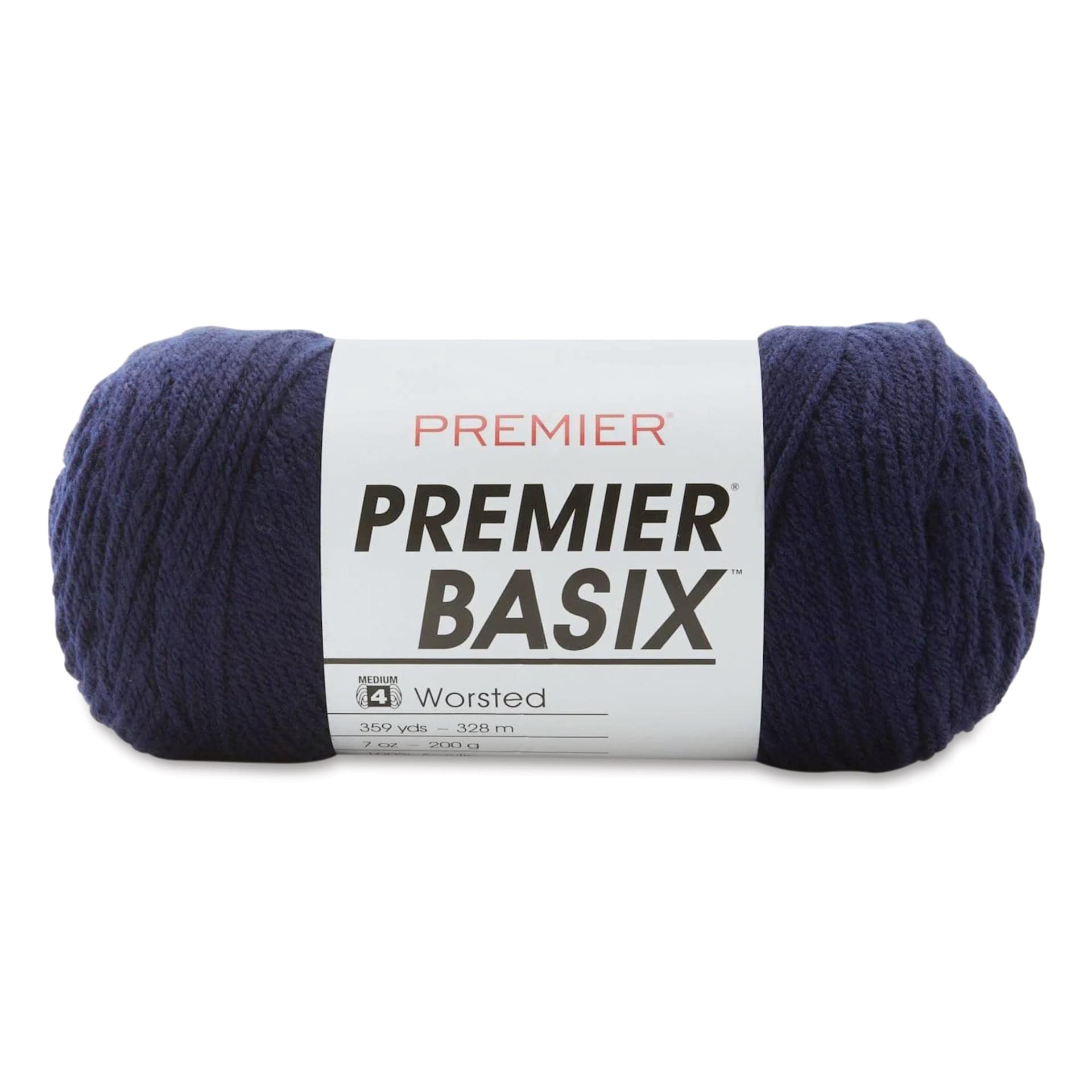 Premier Yarn Basix Worsted Yarn - Navy
