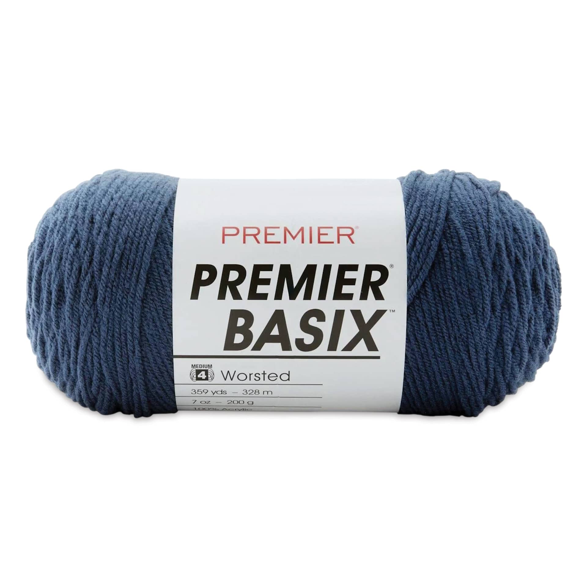 Premier Yarn Basix Worsted Yarn - Denim
