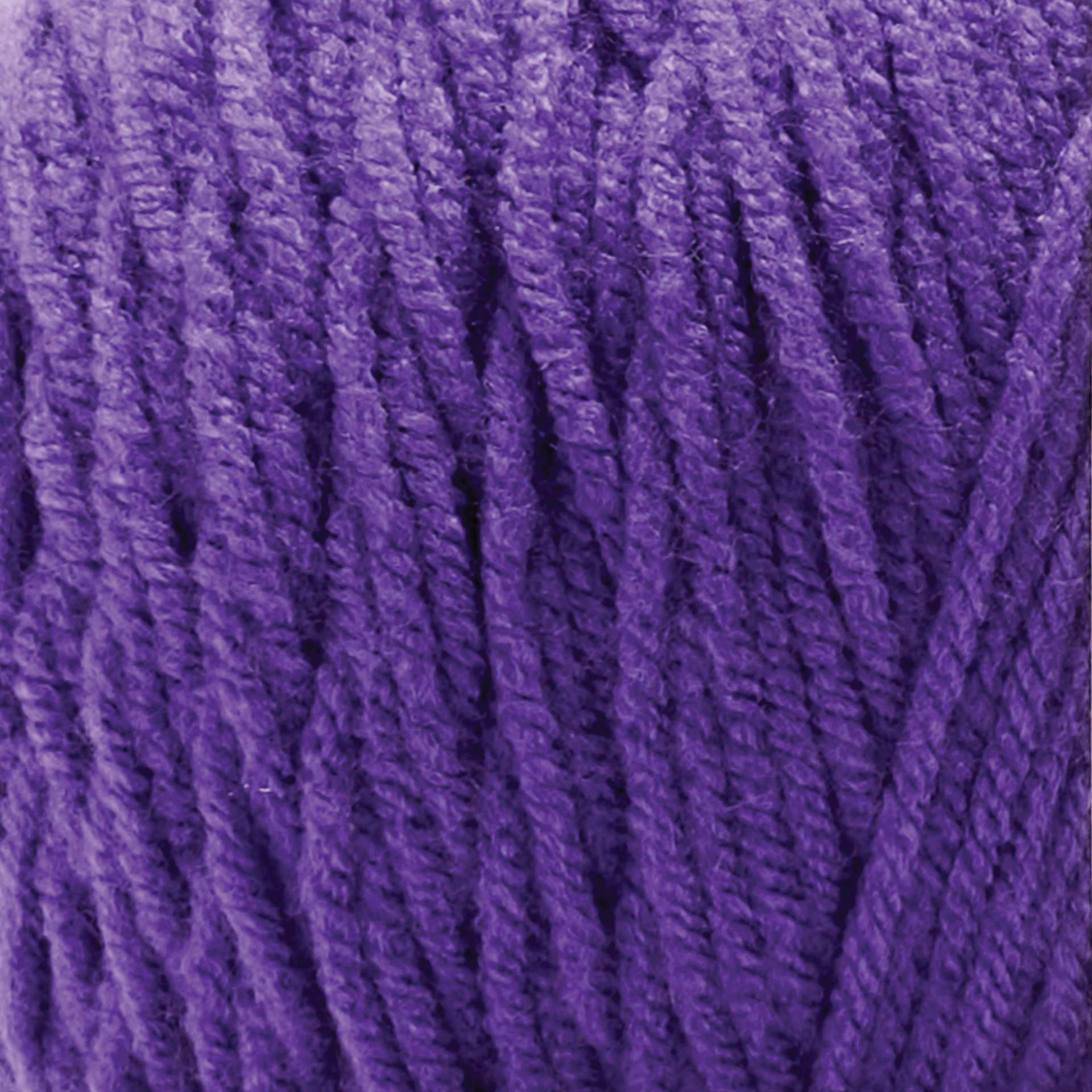 Premier Yarn Basix Worsted Yarn - Dark Purple, close-up