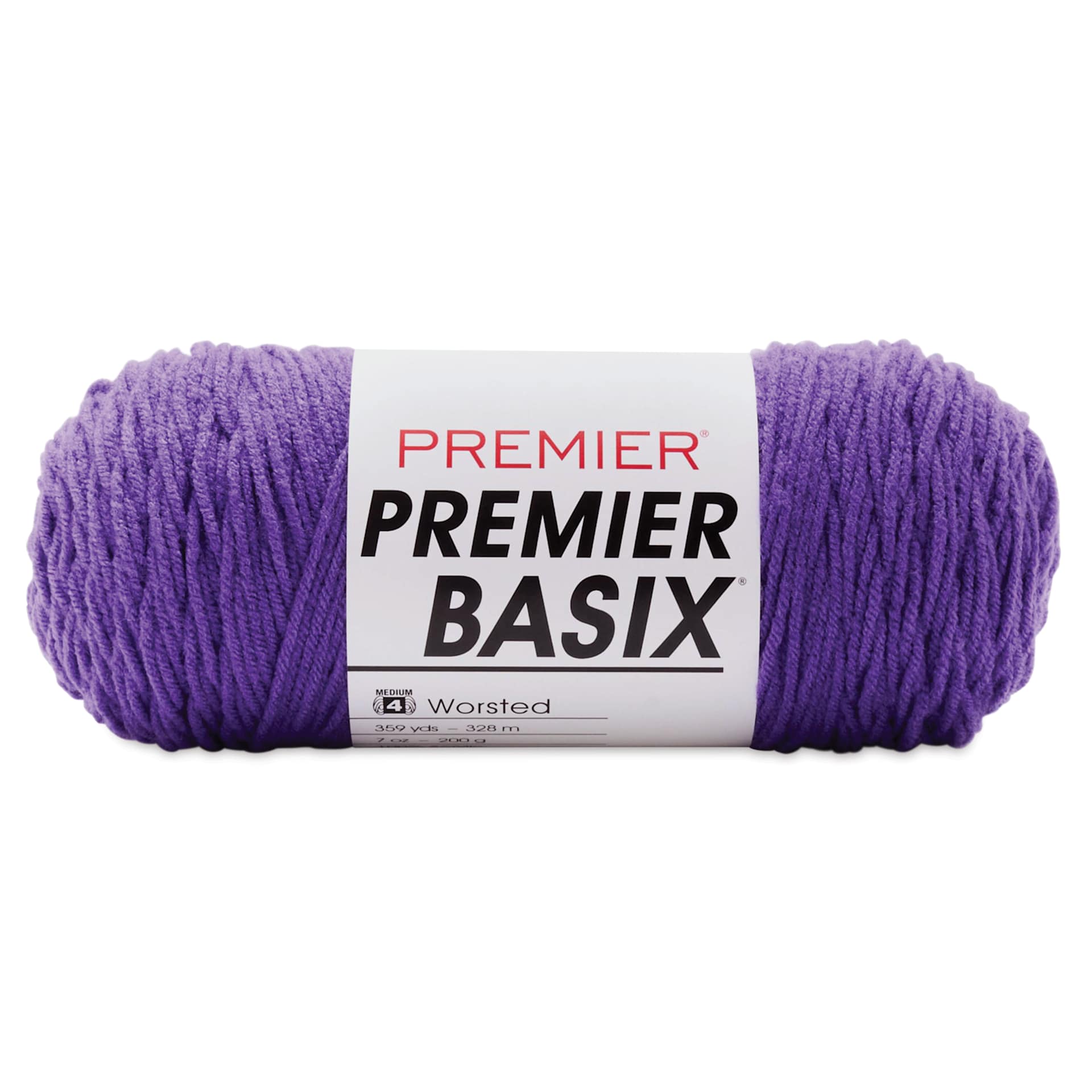 Premier Yarn Basix Worsted Yarn - Dark Purple