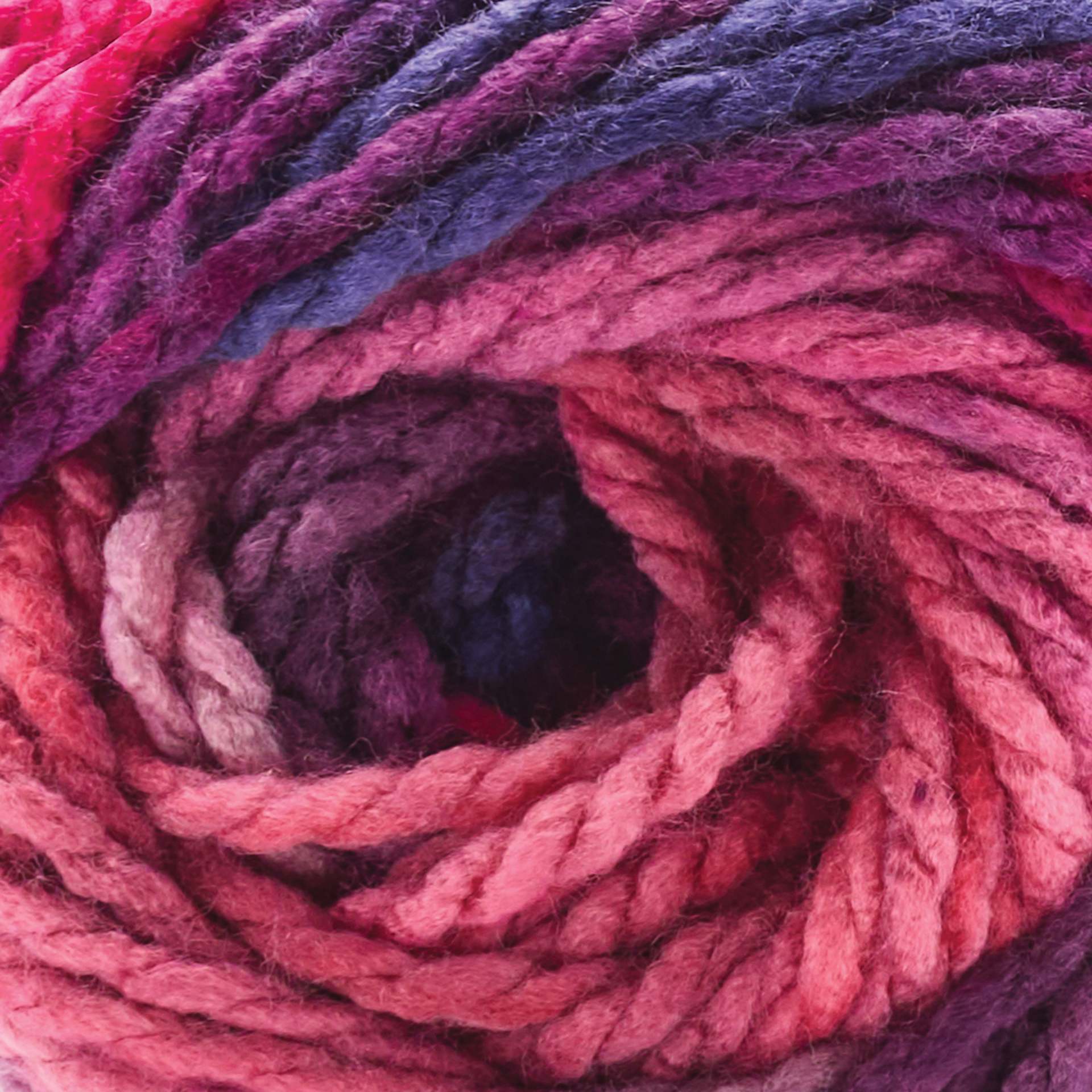 Premier Yarn Colorfusion Chunky Yarn - Flirtatious, 109 yards close up to show texture