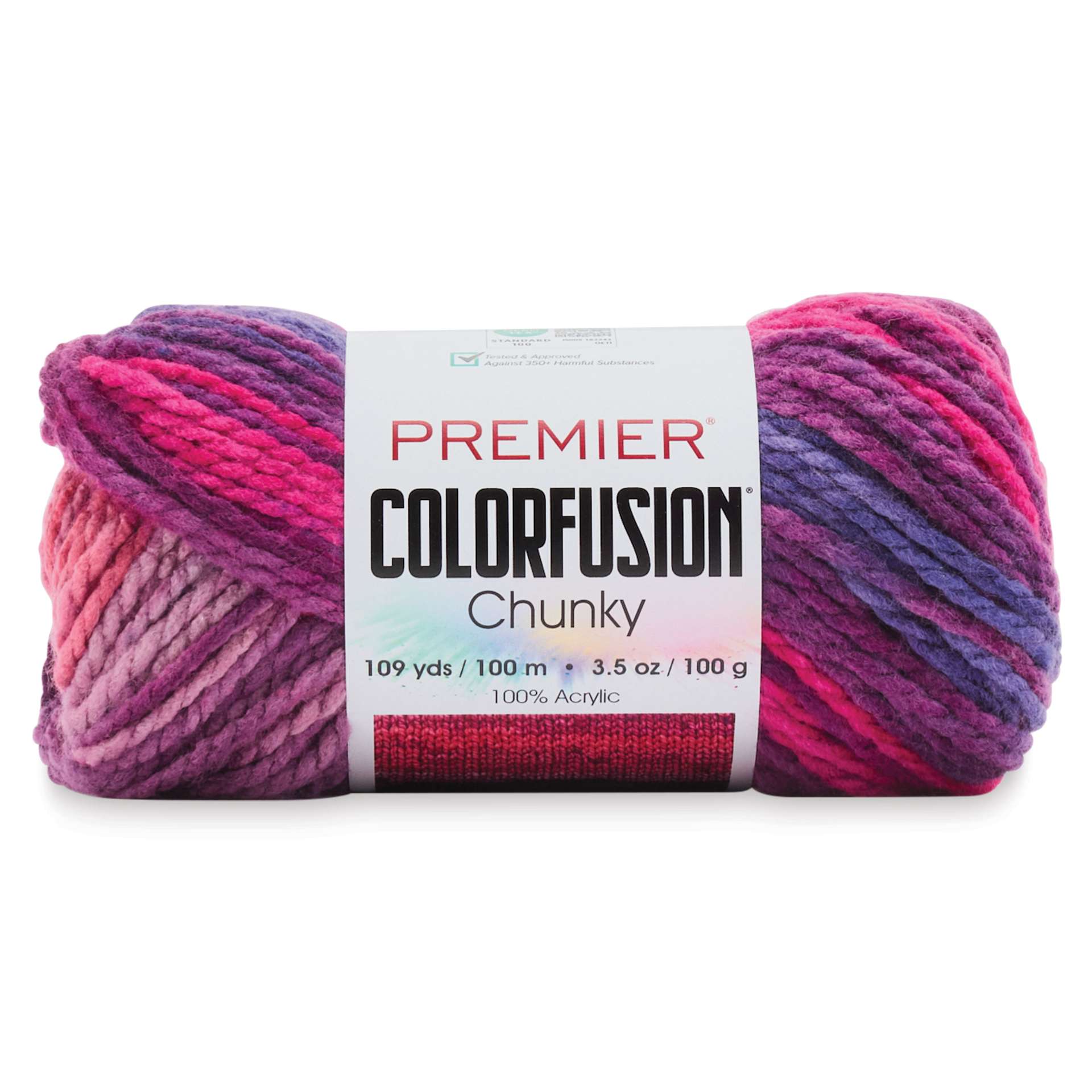 Premier Yarn Colorfusion Chunky Yarn - Flirtatious, 109 yards
