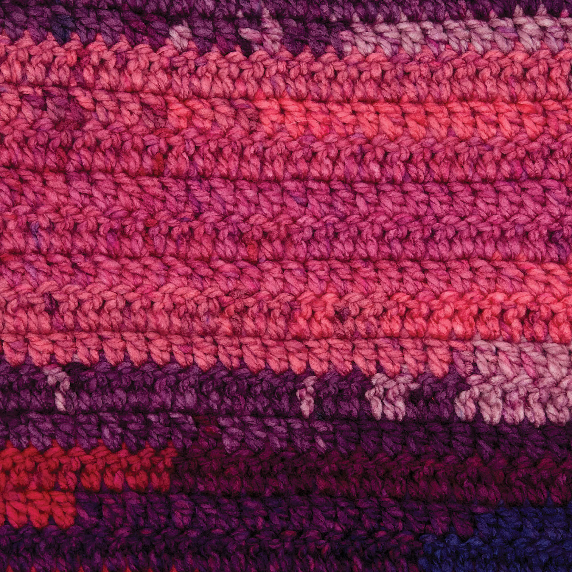Premier Yarn Colorfusion Chunky Yarn - Flirtatious, 109 yards finished crocheted example
