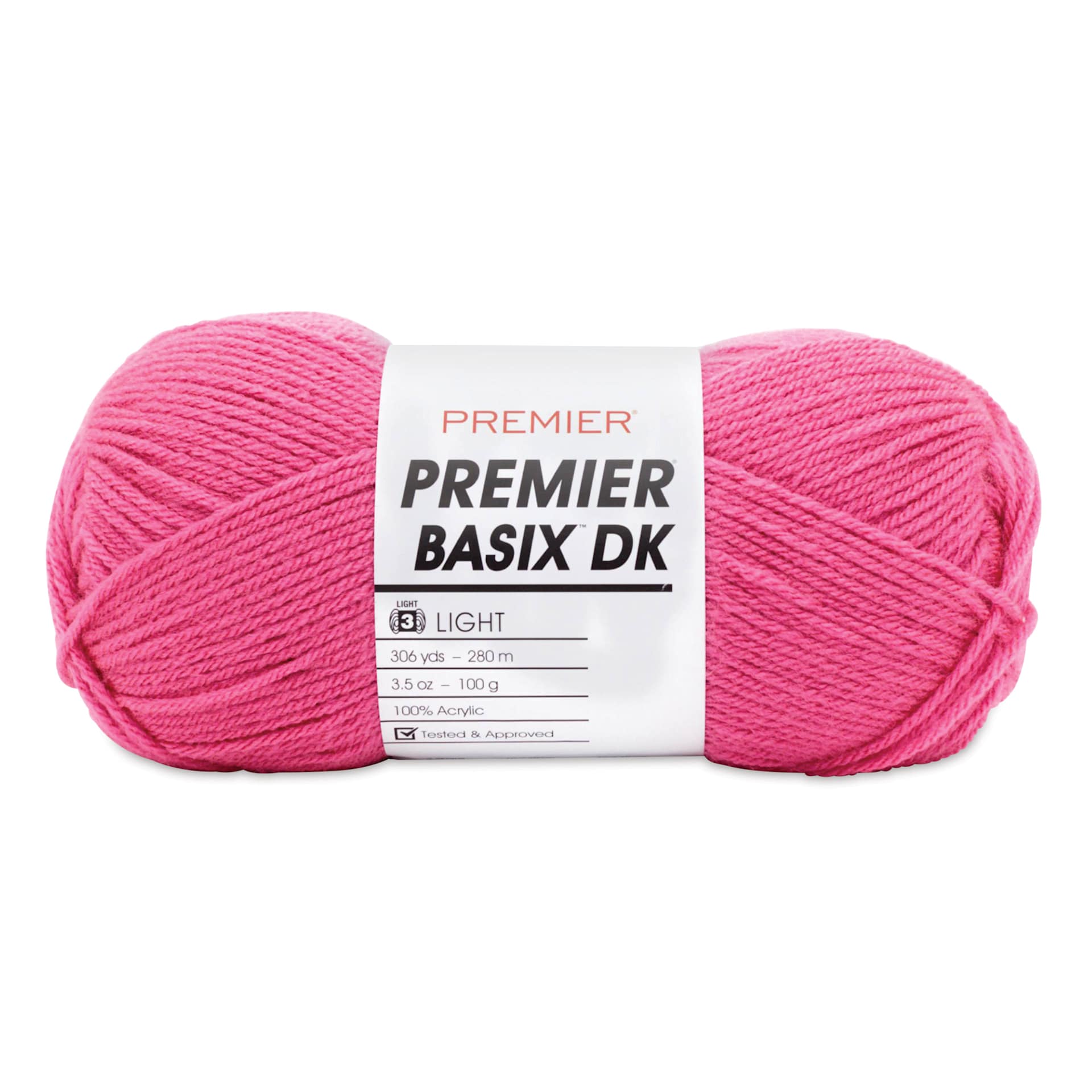 Premier Yarn Basix DK Yarn - Petal Pink, 306 yards