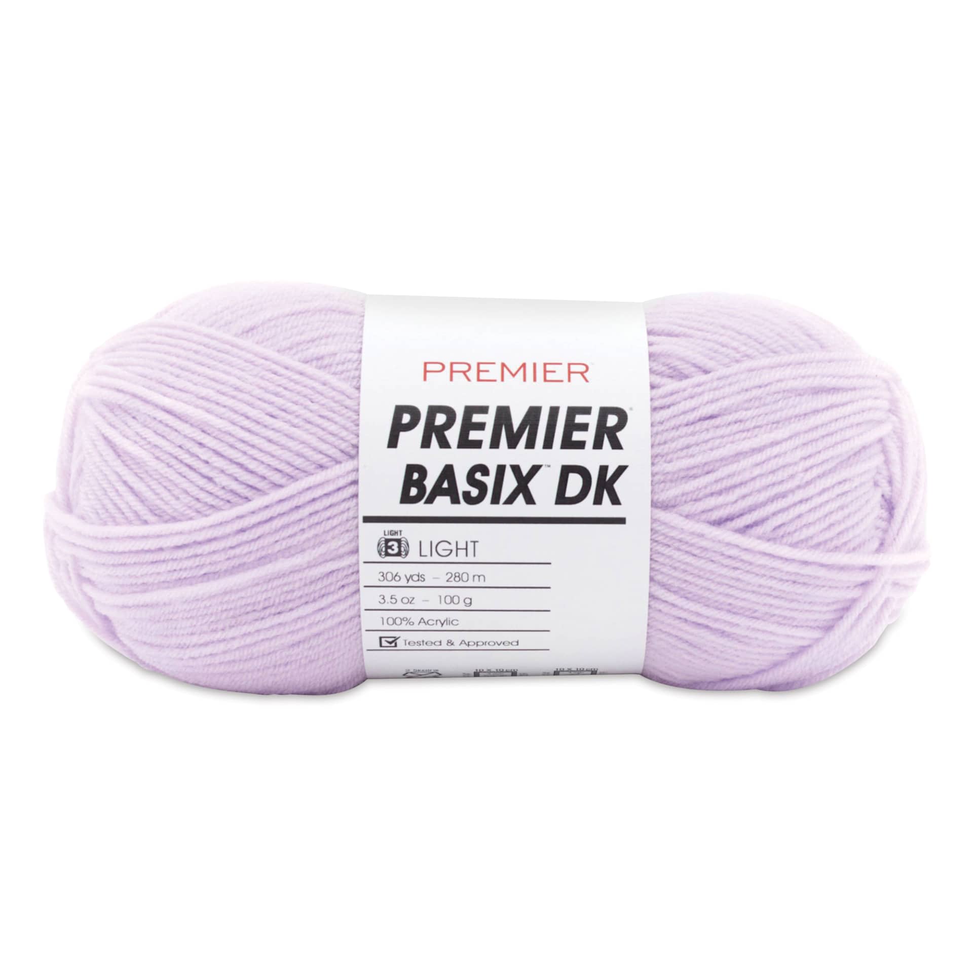 Premier Yarn Basix DK Yarn - Lilac, 306 yards