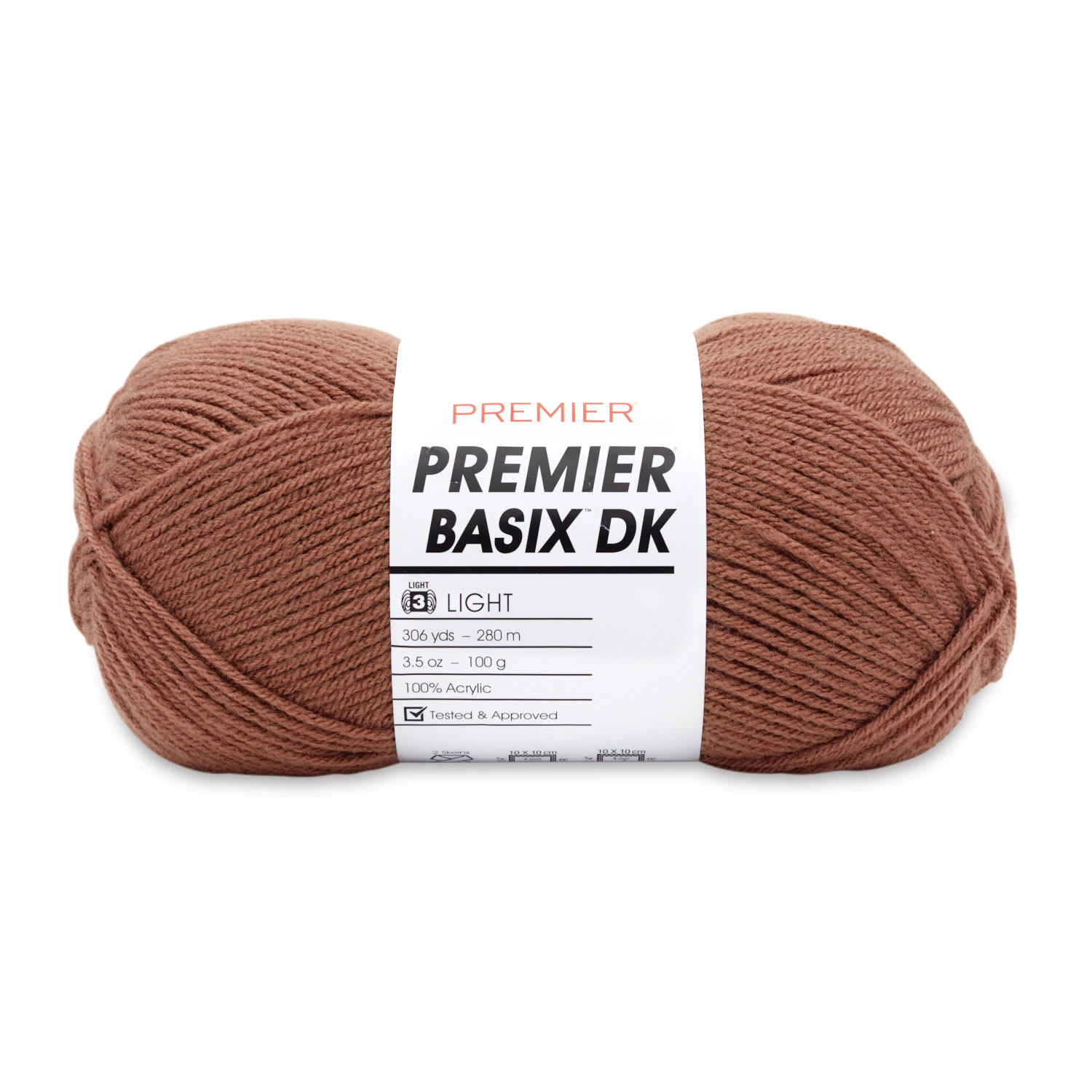 Premier Yarn Basix DK Yarn - Mocha, 306 yards