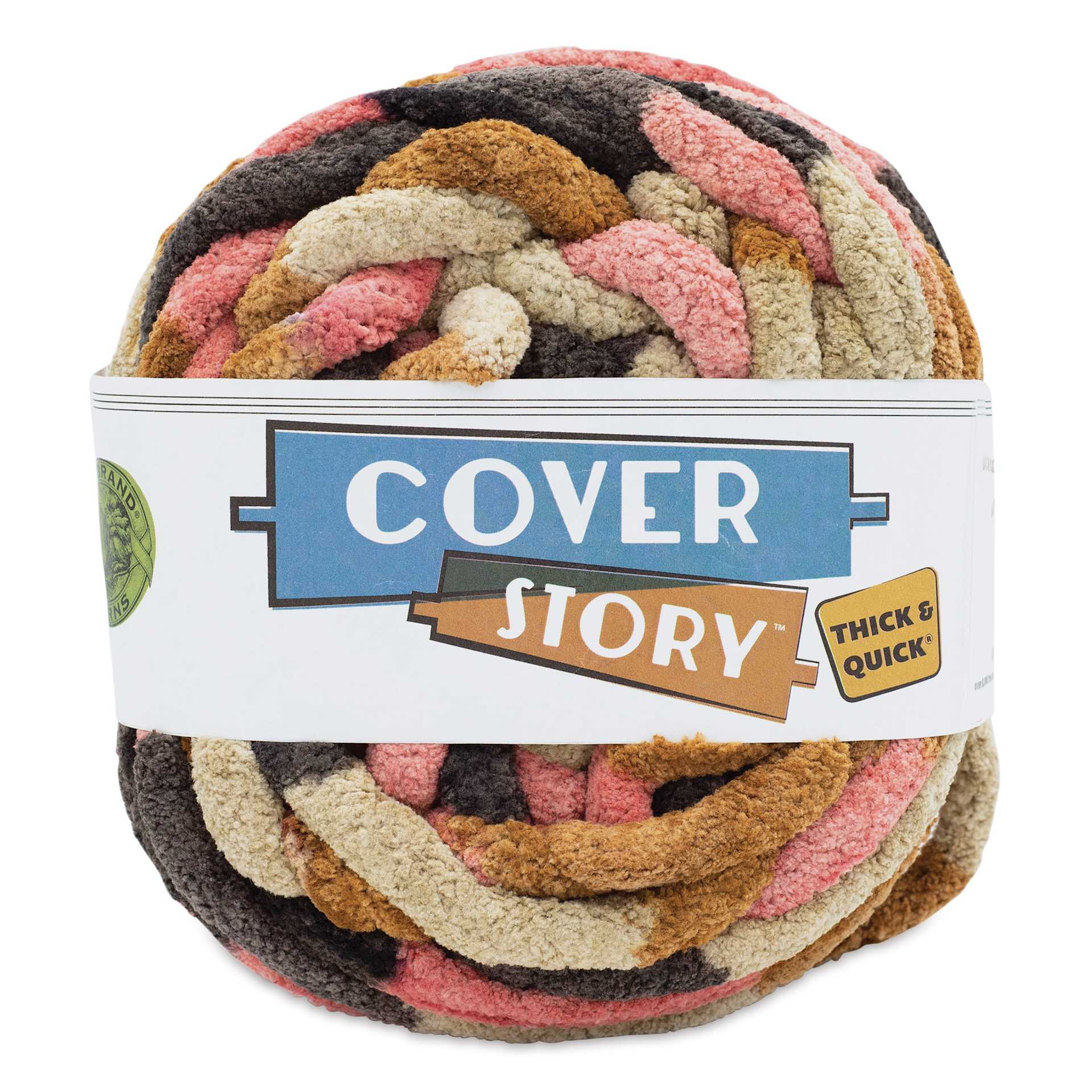 Lion Brand Cover Story Thick & Quick Yarn - Desert Rose, 39 yards