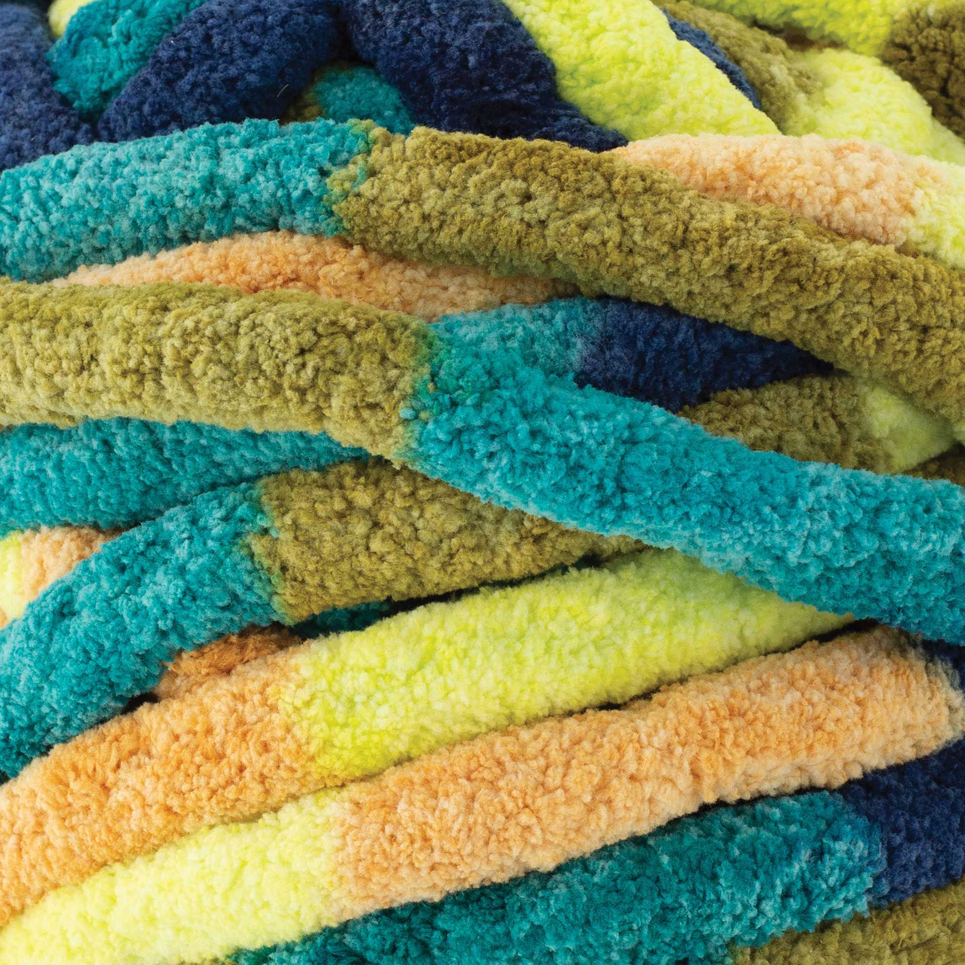 Lion Brand Cover Story Thick & Quick Yarn - Aquatic close-up