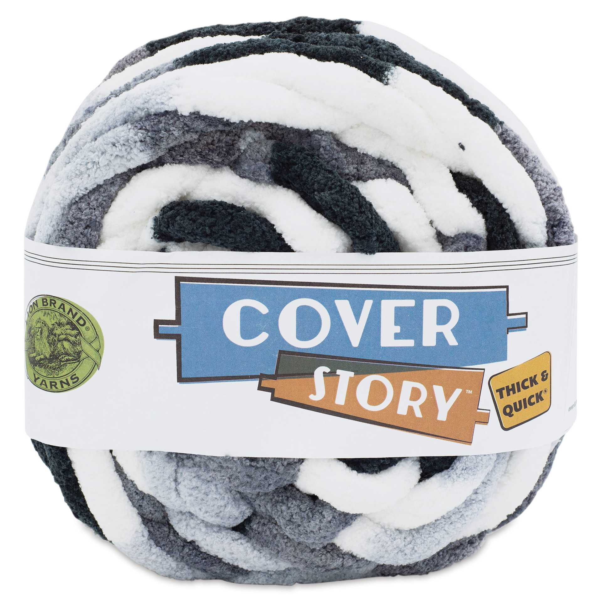 Lion Brand Cover Story Thick & Quick Yarn - Arctic, 39 yards