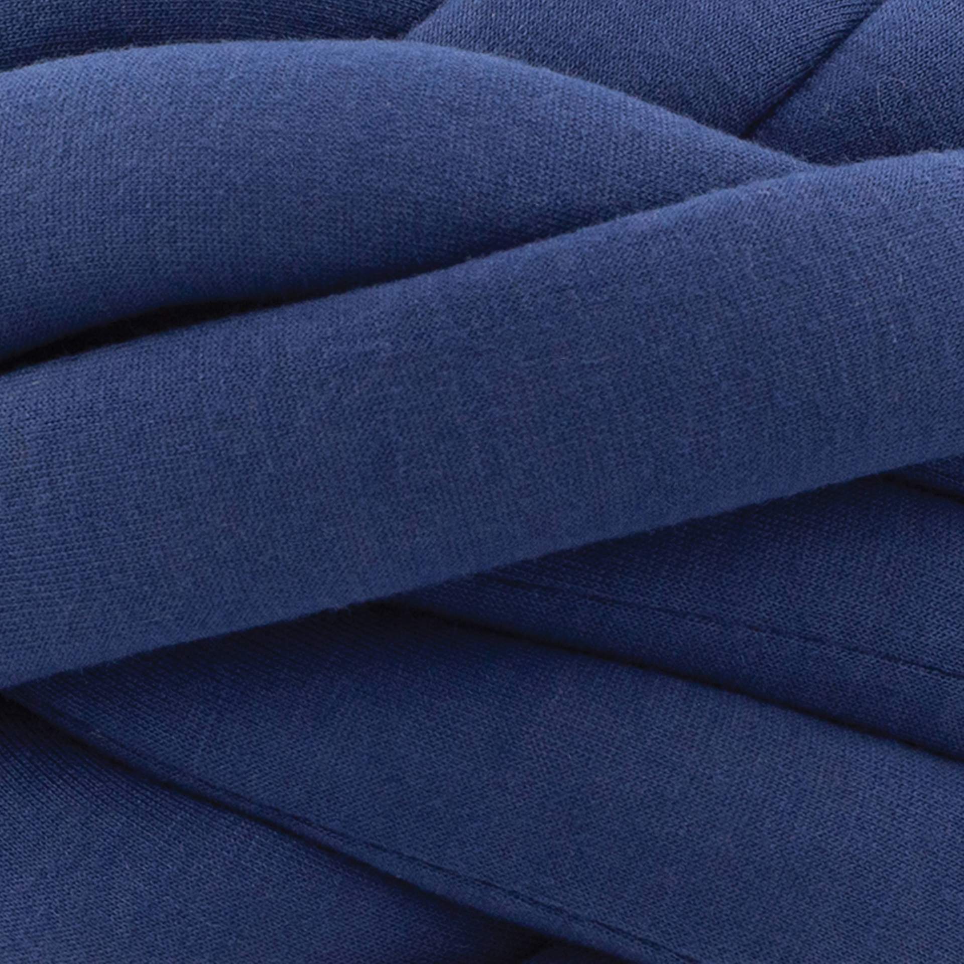 Lion Brand Cover Story Squish Stitch Yarn - Navy Peony close-up