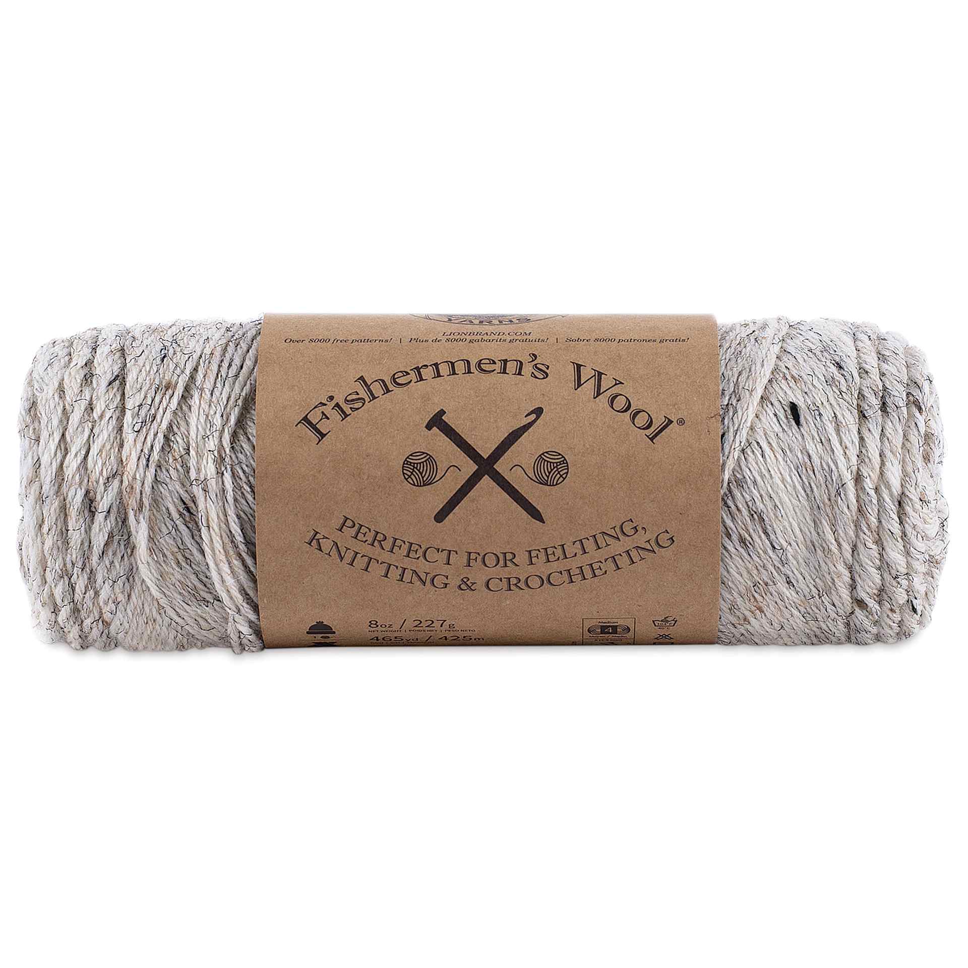 Lion Brand Fishermen's Wool Yarn - Birch Tweed, 348 yds
