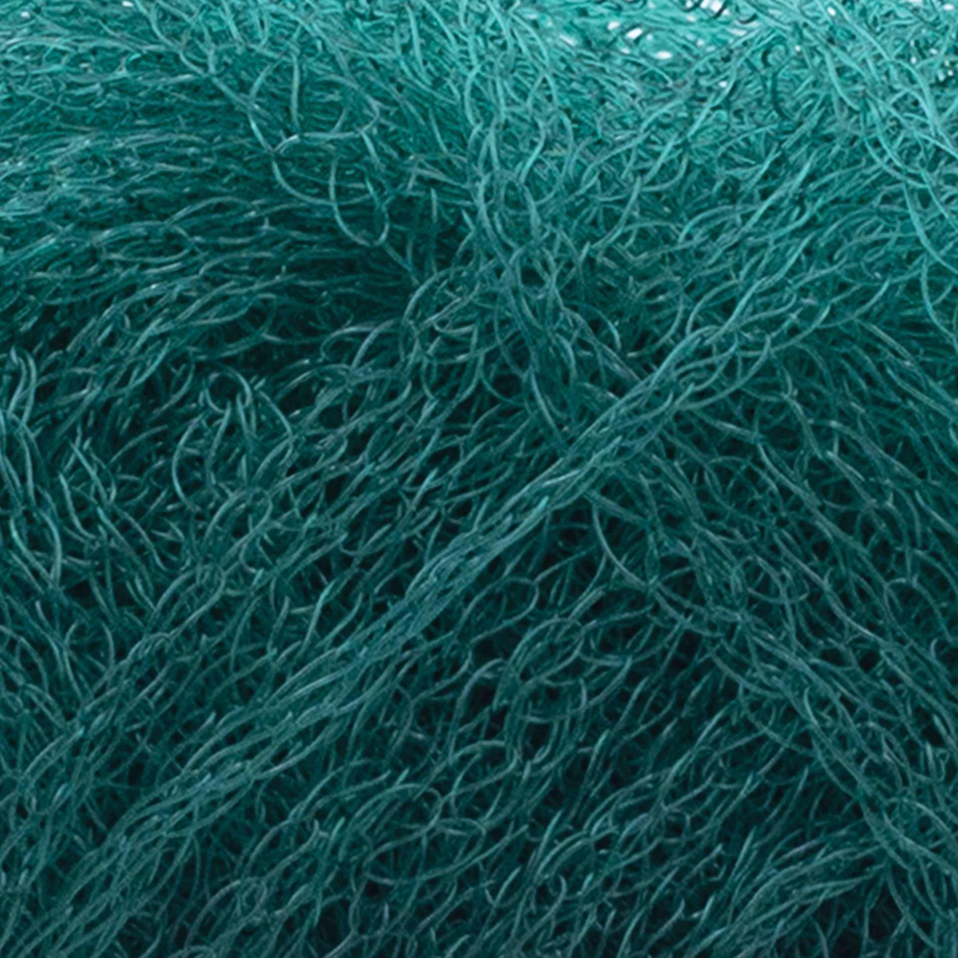 Lion Brand Stitch Soak Scrub Yarn - Quetzal Green, 92 yds close-up