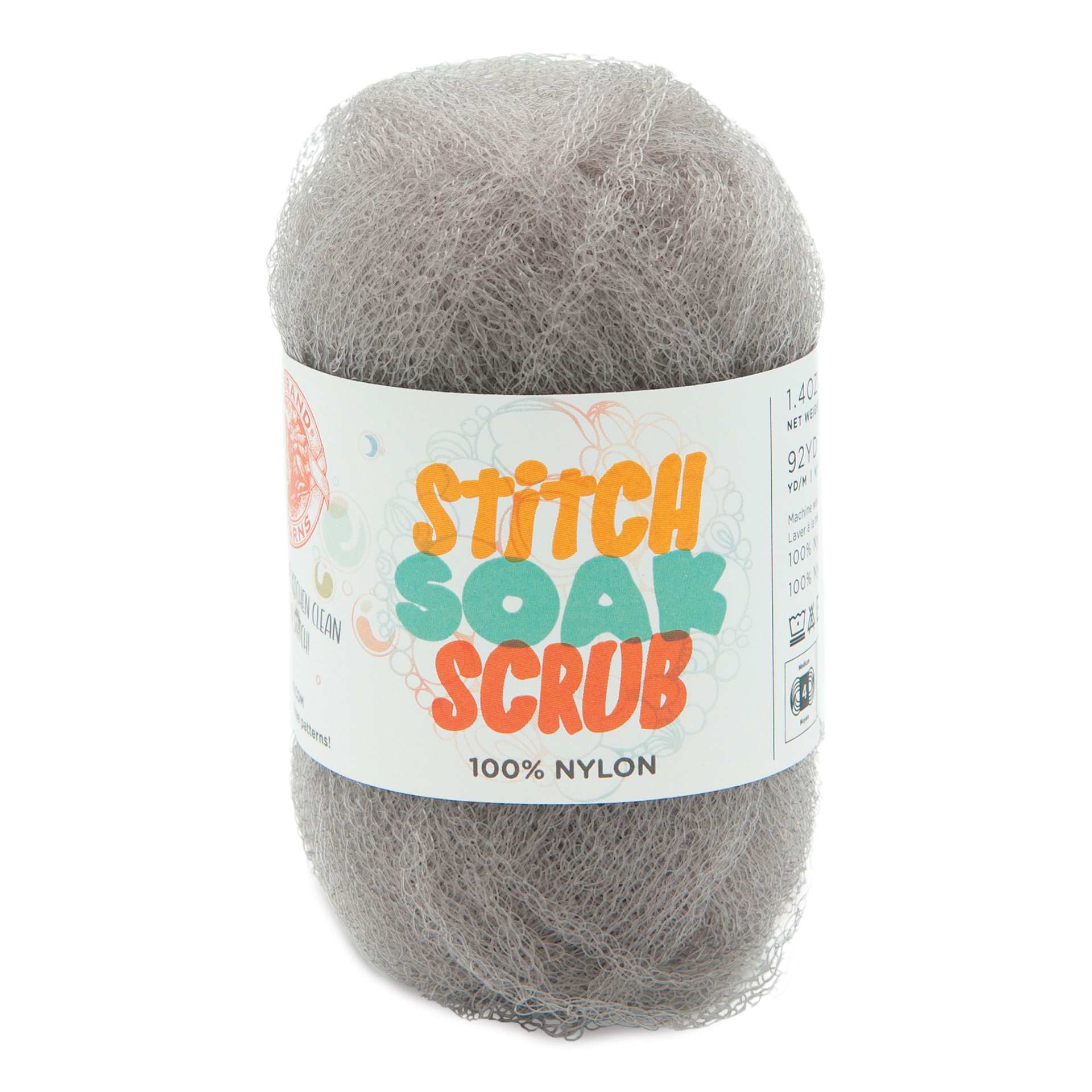 Lion Brand Stitch Soak Scrub Yarn - Harbor Mist, 92 yds