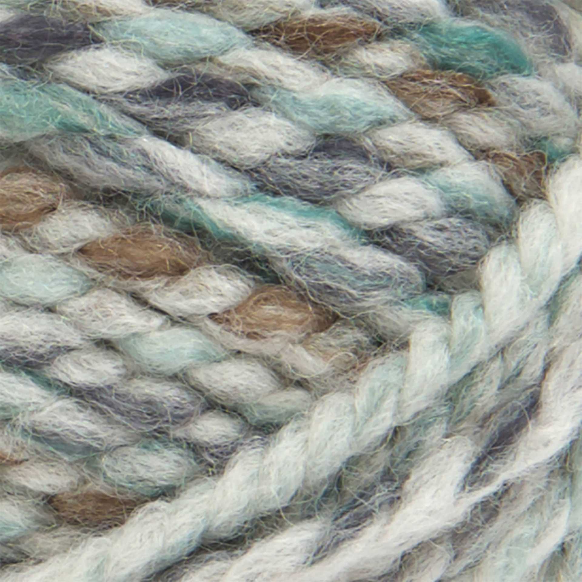 Lion Brand Wool Ease Thick & Quick Yarn - Seaglass, 106 yds close up
