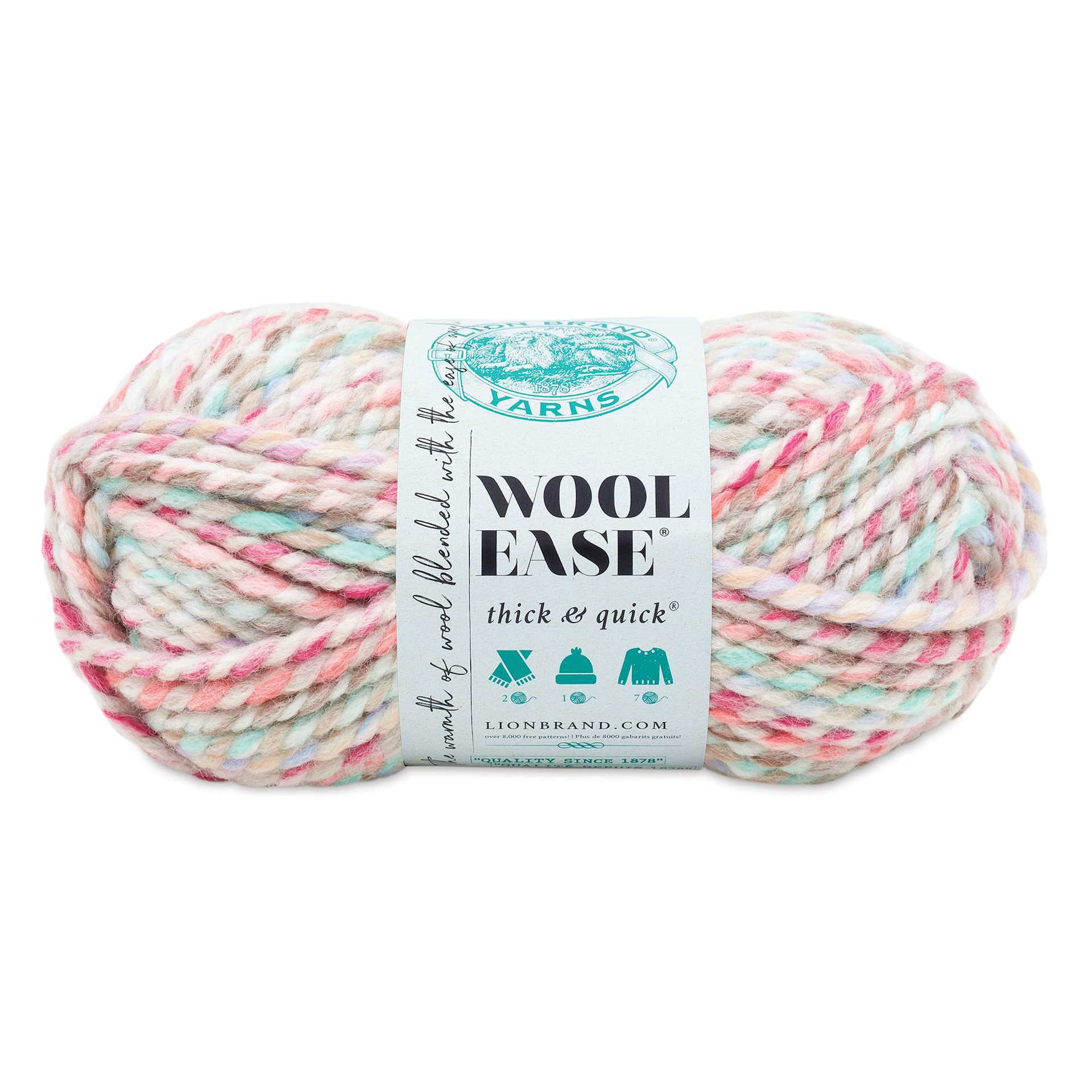 Lion Brand Wool Ease Thick & Quick Yarn - Carousel, 106 yds
