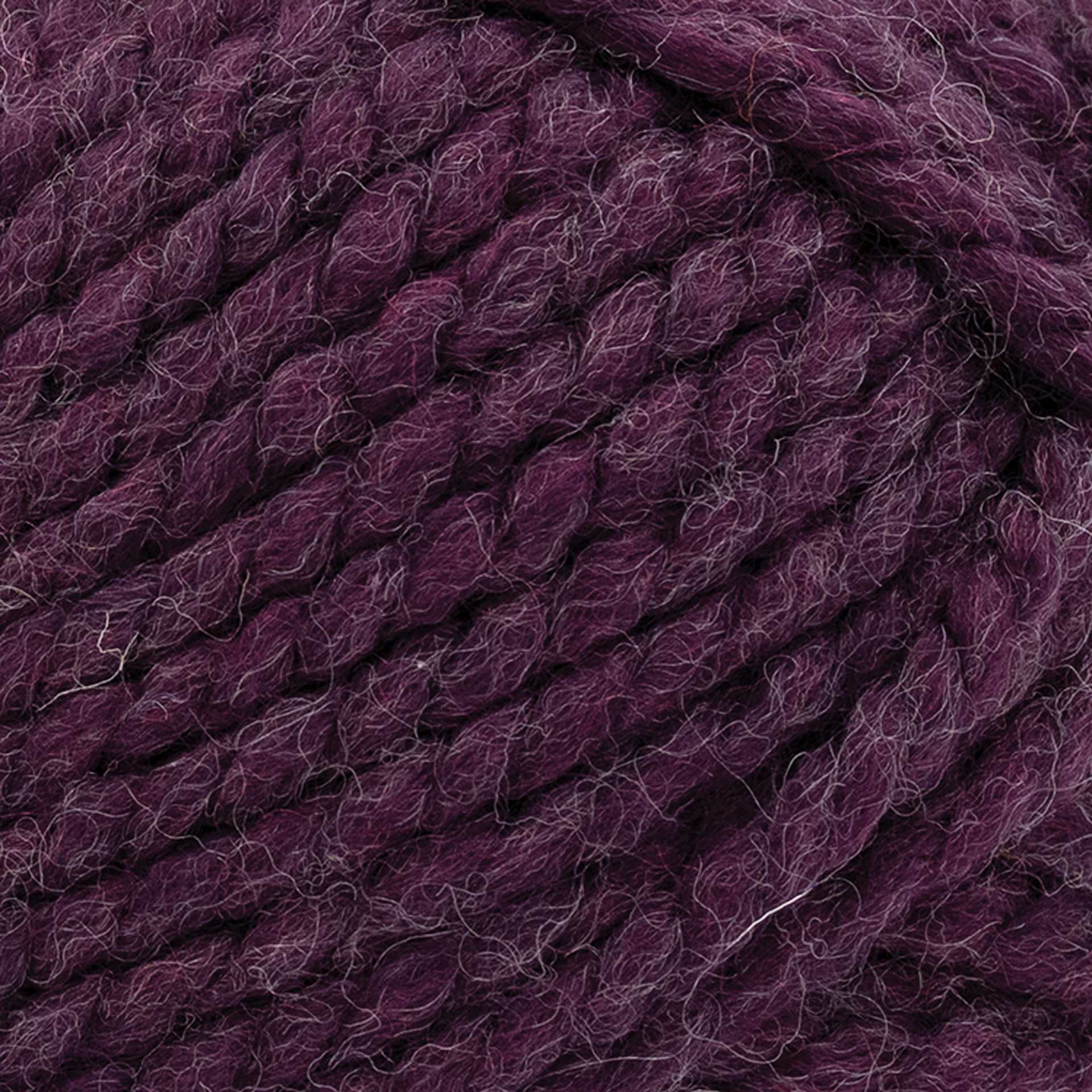 Lion Brand Wool Ease Thick & Quick Yarn - Nocturne, 106 yds close up to show texture