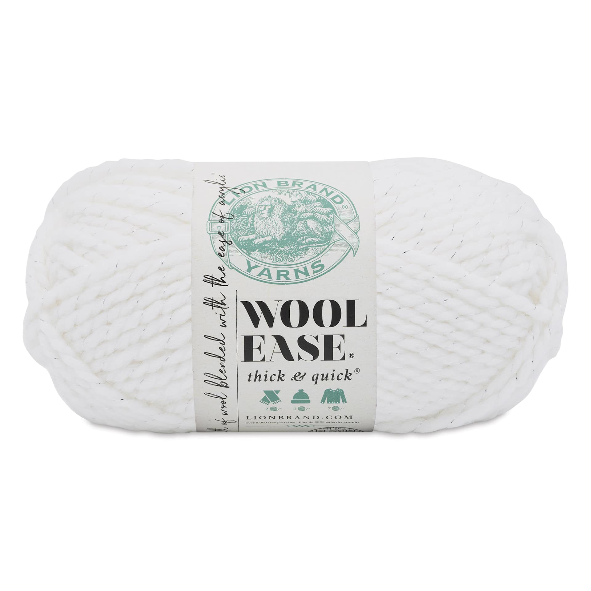 Lion Brand Wool Ease Thick & Quick Yarn - Diamond, 106 yds