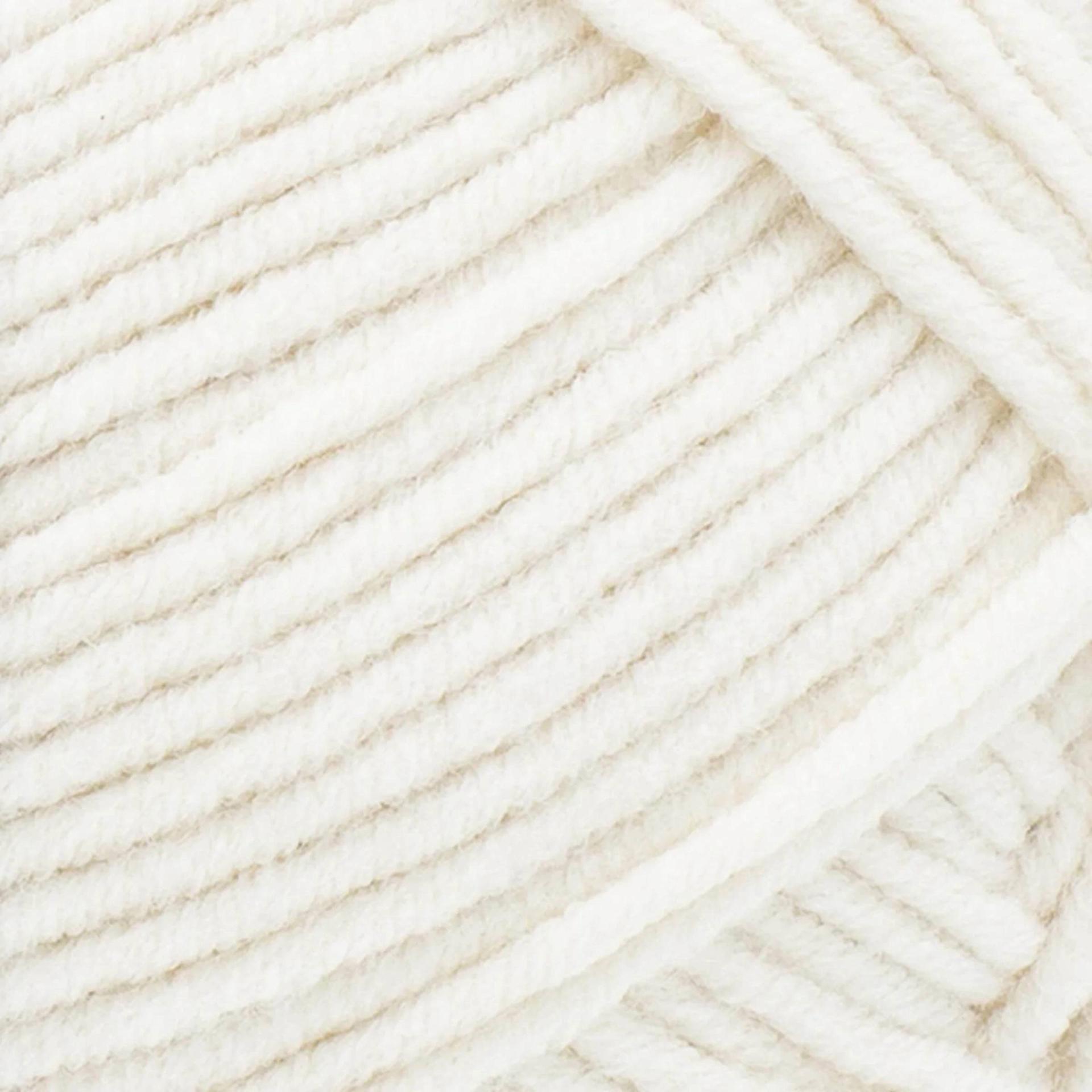 Lion Brand Made With Love The Cottony One Yarn - Lychee White, 185 yds - close-up