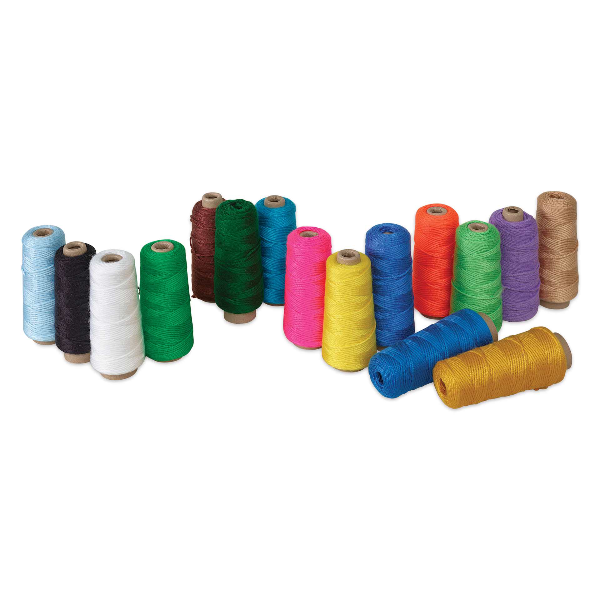 Pepperell Double Weight 4-Ply Yarn - Assorted Colors, 4 oz Skeins, Set of 16 - out of packaging