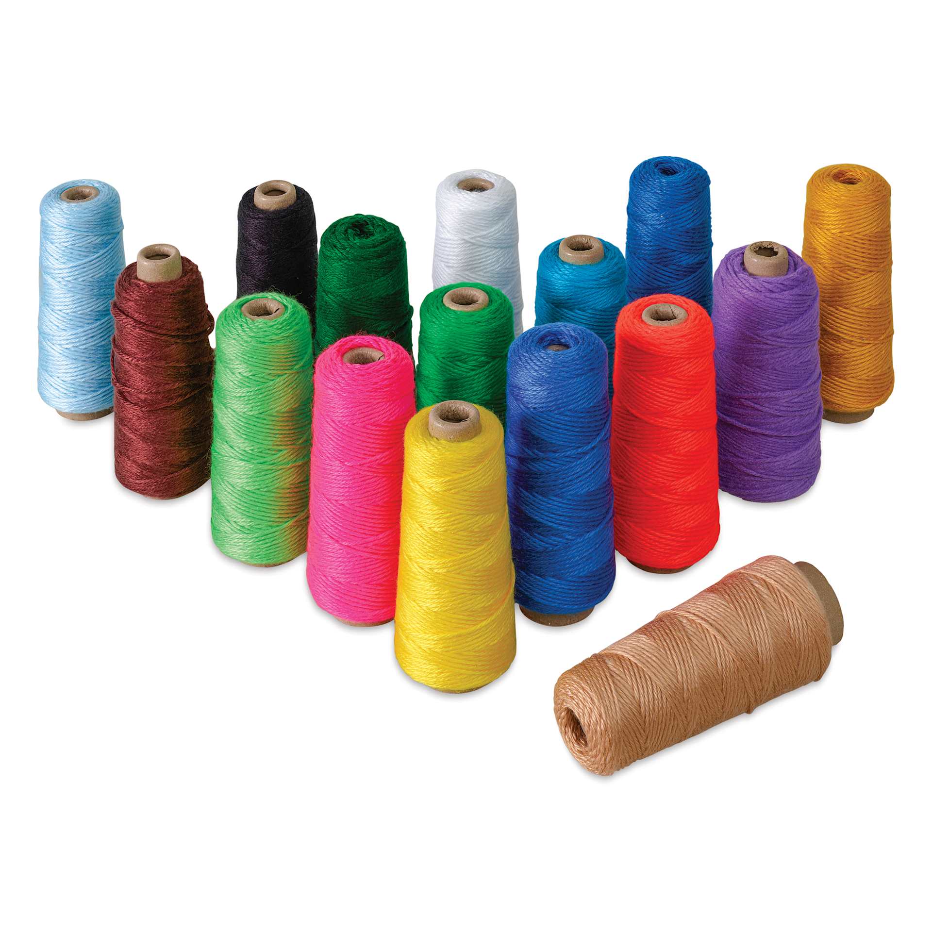 Pepperell Double Weight 4-Ply Yarn - Assorted Colors, 4 oz Skeins, Set of 16