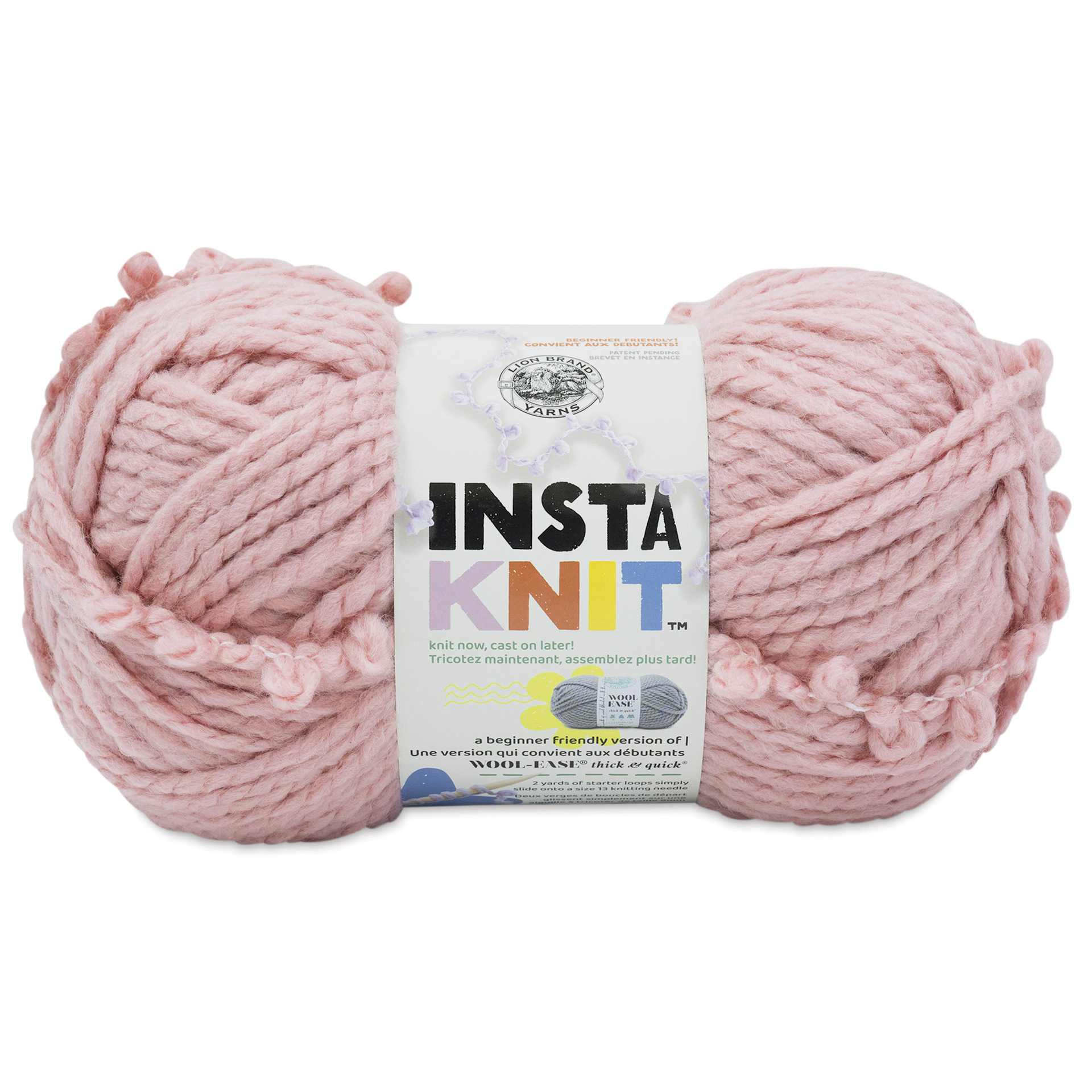 Lion Brand Yarn InstaKnit Yarn - Making Me Blush, 122 yds