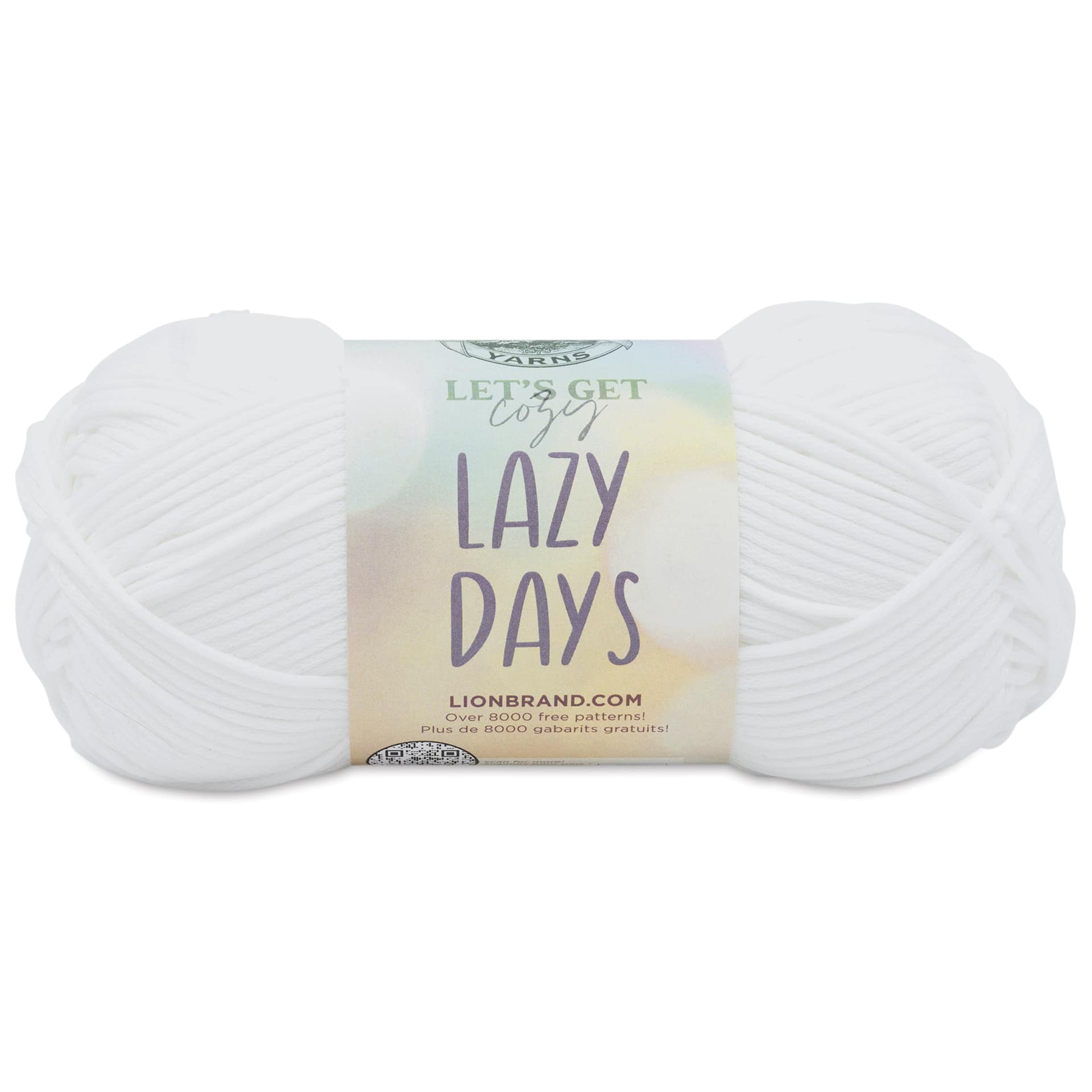 Lion Brand Yarn Lazy Days Yarn - Marshmallow, 179 yds