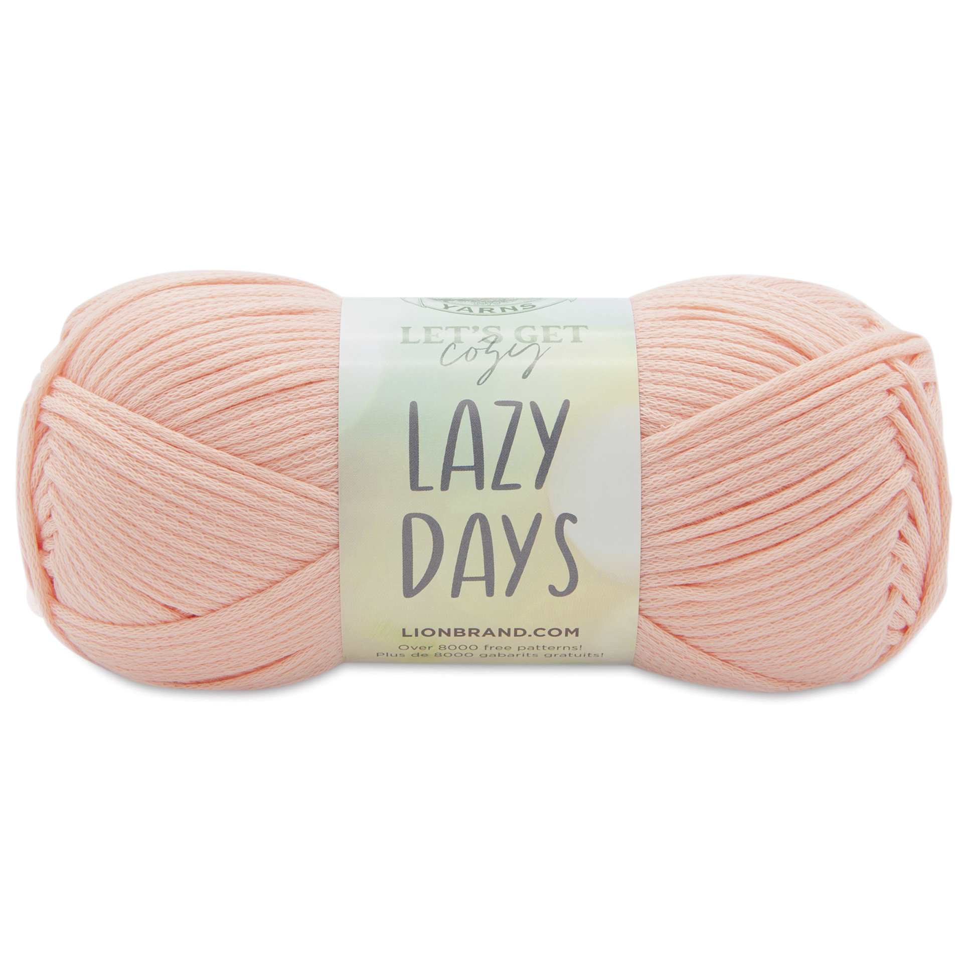 Lion Brand Yarn Lazy Days Yarn - Peachy Pink, 179 yds