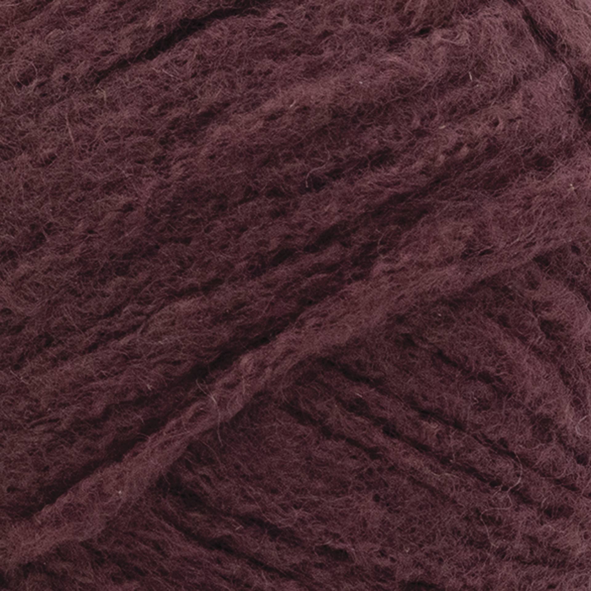 Lion Brand Yarn Re-Make Yarn - Burgundy - close-up