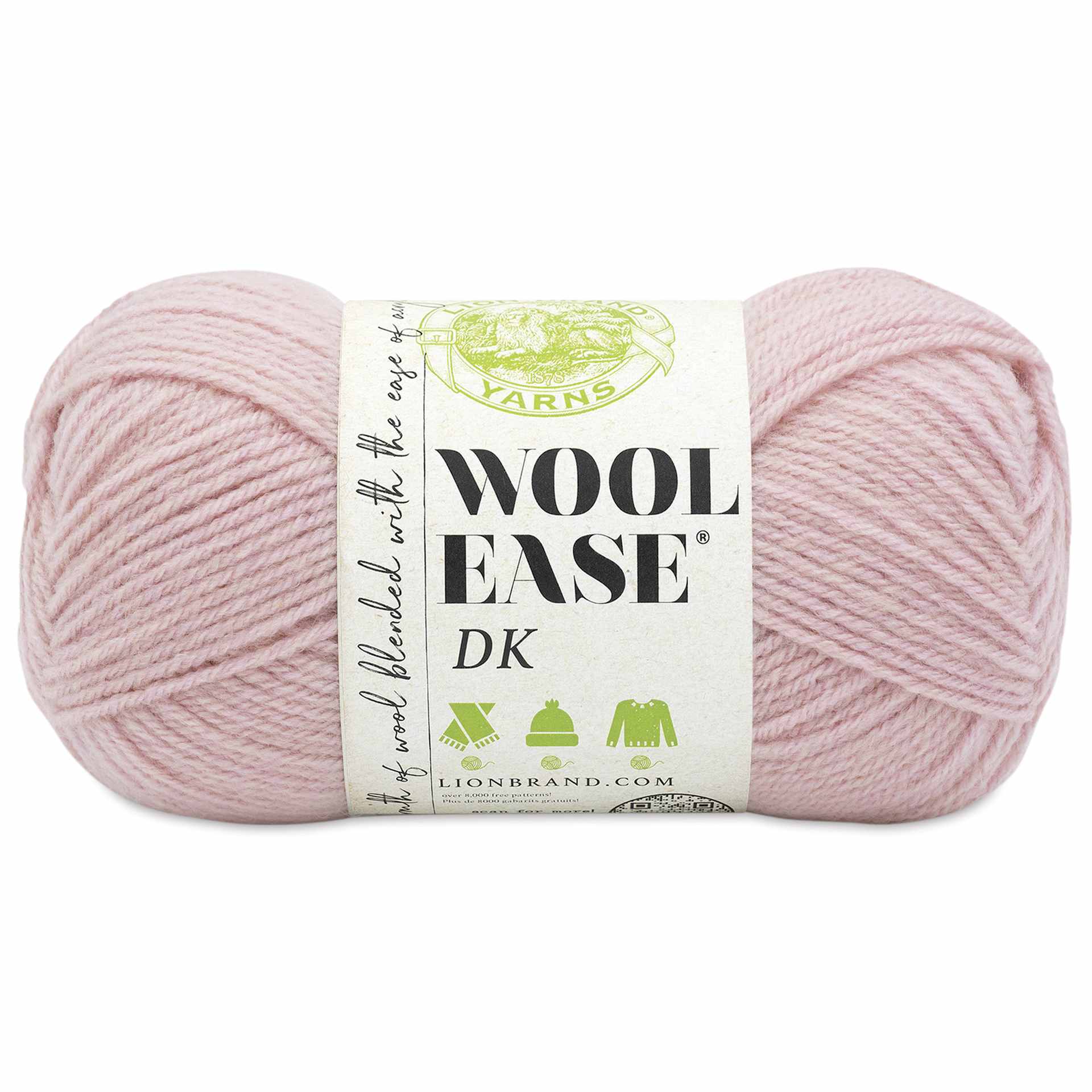 Lion Brand Yarn Wool-Ease DK Yarn - Pink, 232 yds