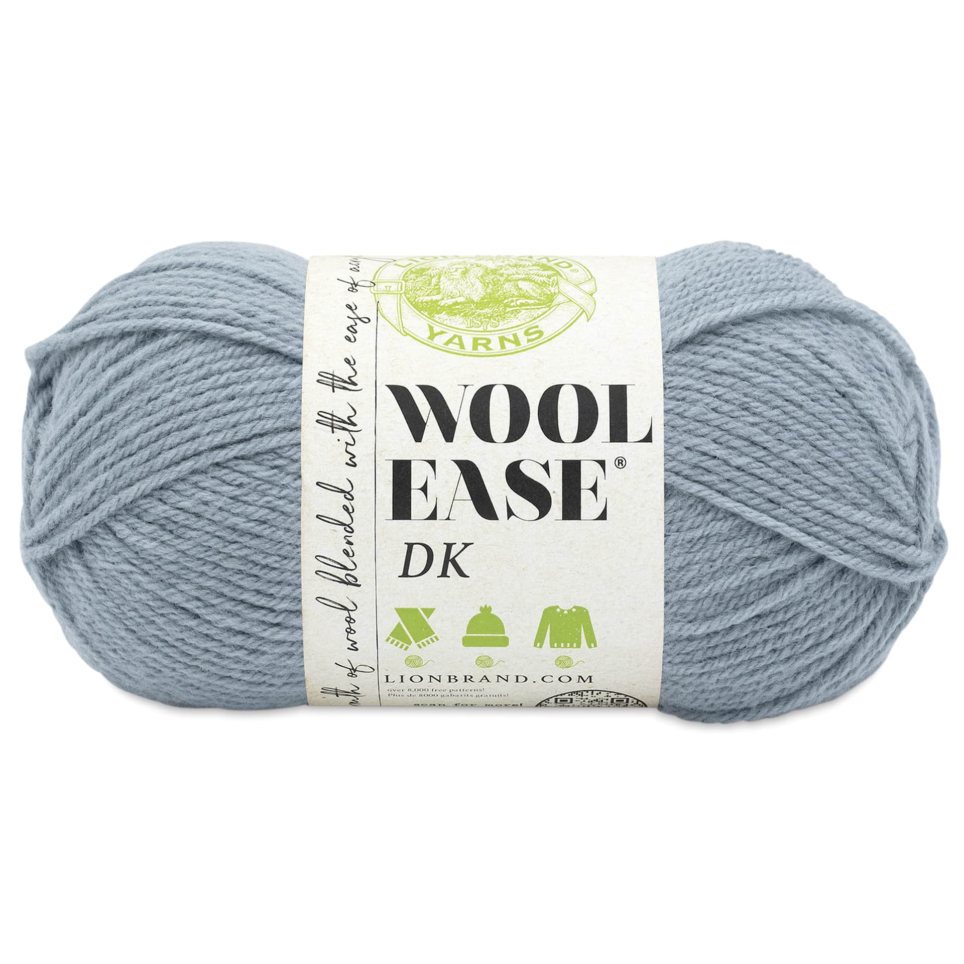Lion Brand Yarn Wool-Ease DK Yarn - Bluegrass, 232 yds