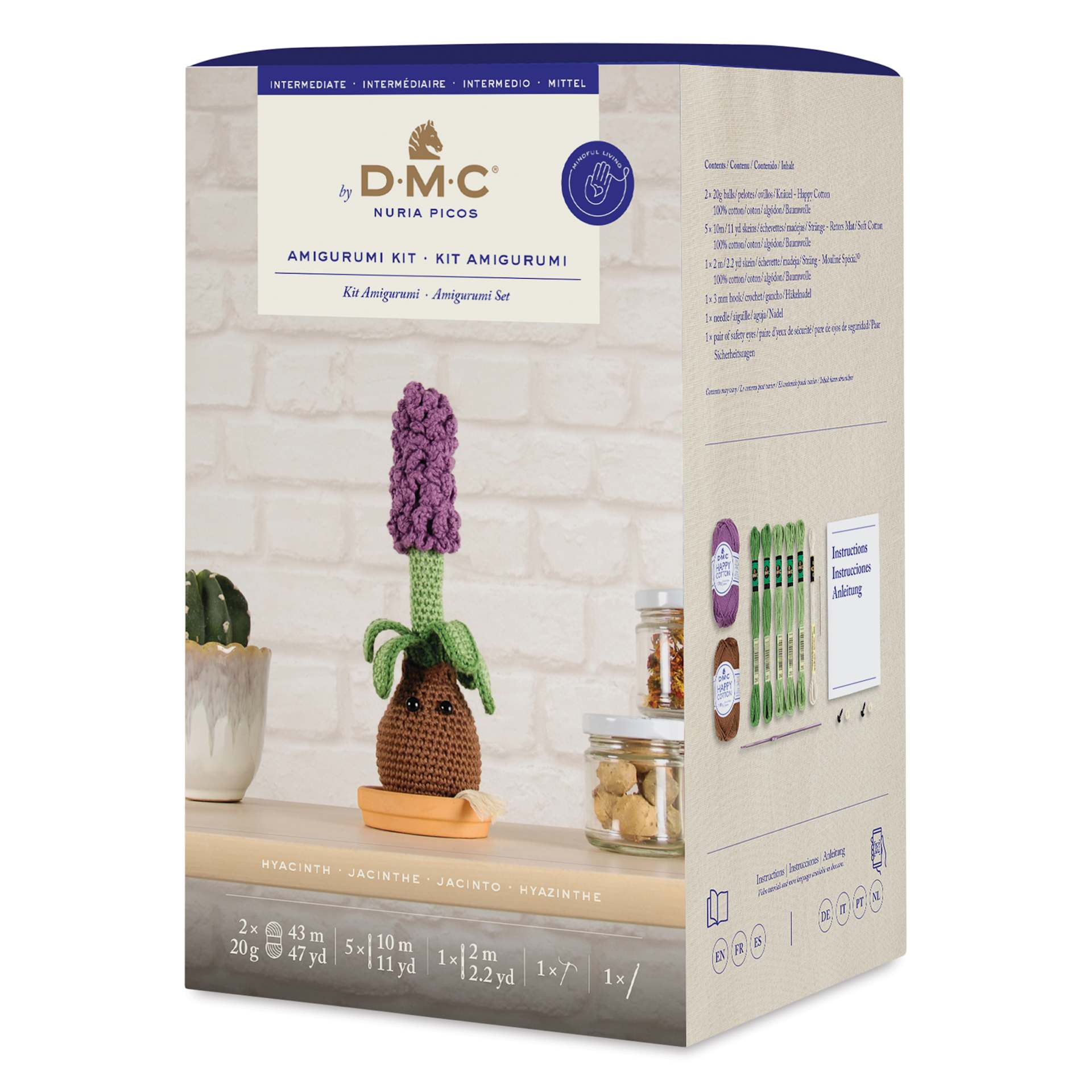 DMC Amigurumi Plant Kit - Hyacinth, packaging