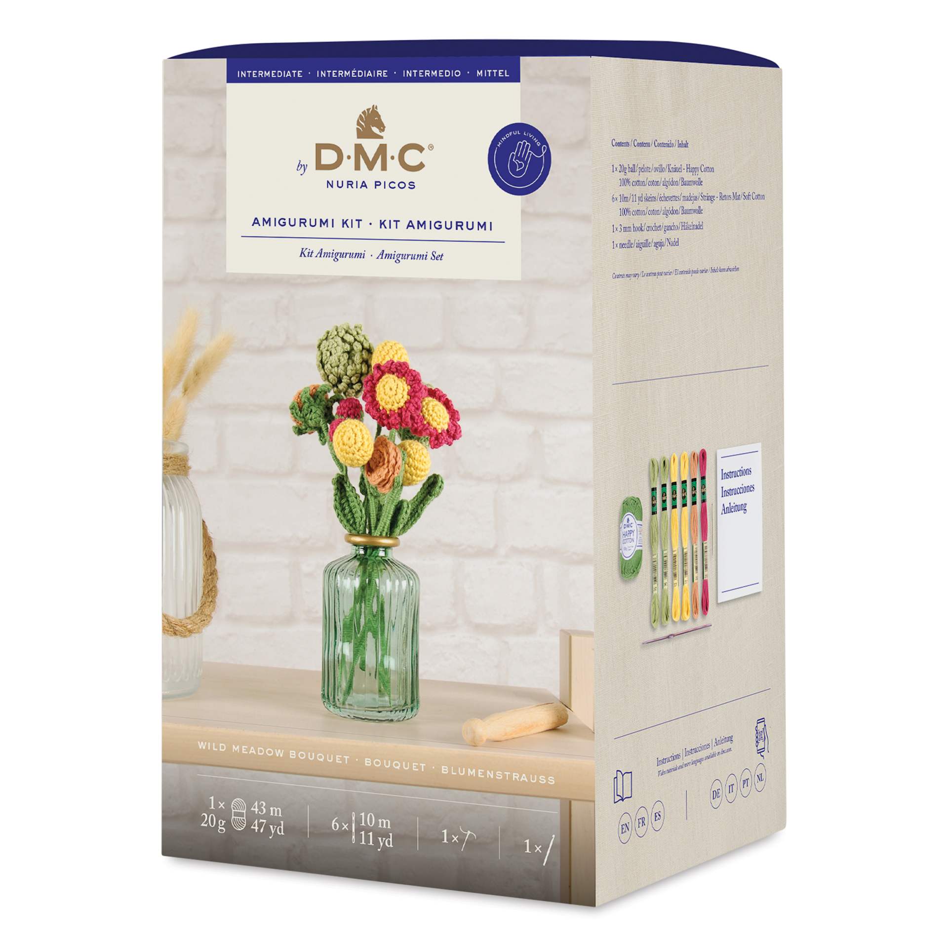 DMC Amigurumi Plant Kit - Wild Meadow Bouquet, packaging
