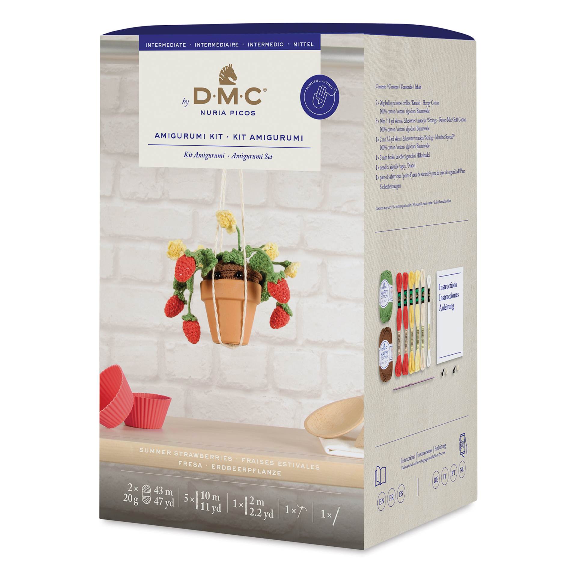 DMC Amigurumi Plant Kit - Summer Strawberries, packaging