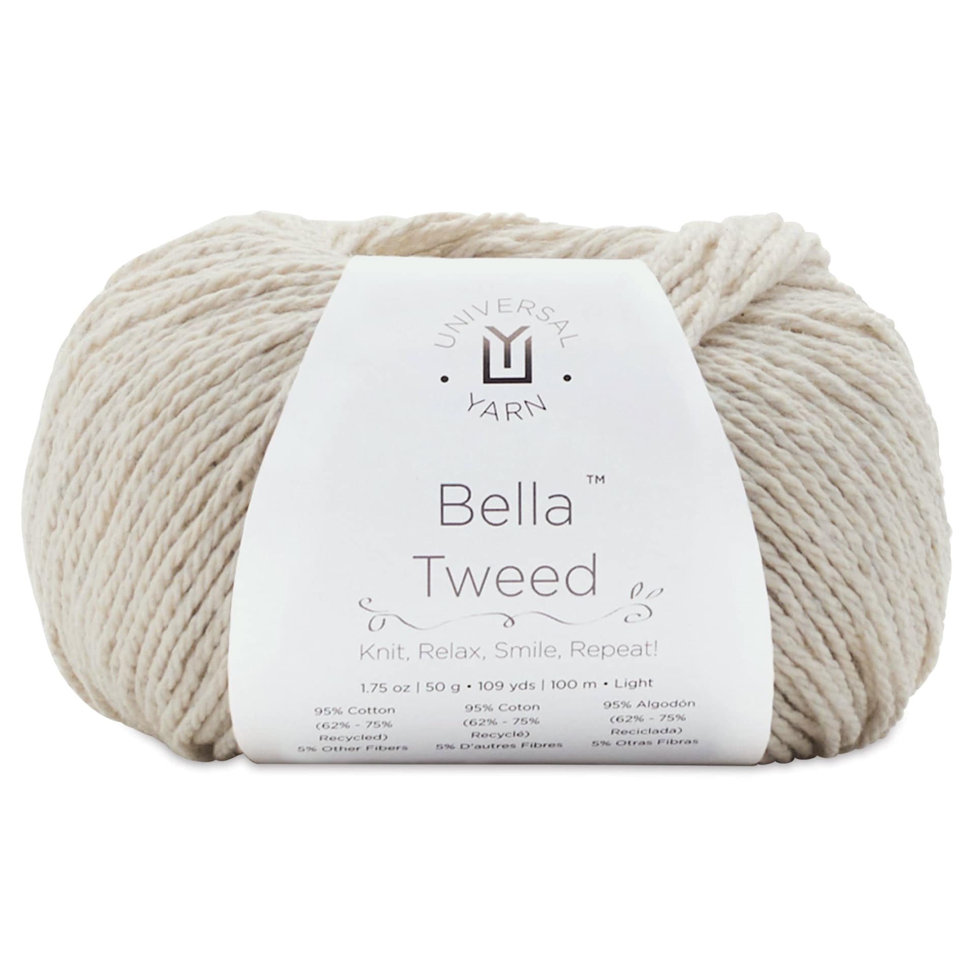 Universal Yarn Bella Tweed Yarn - Offset, 109 yds
