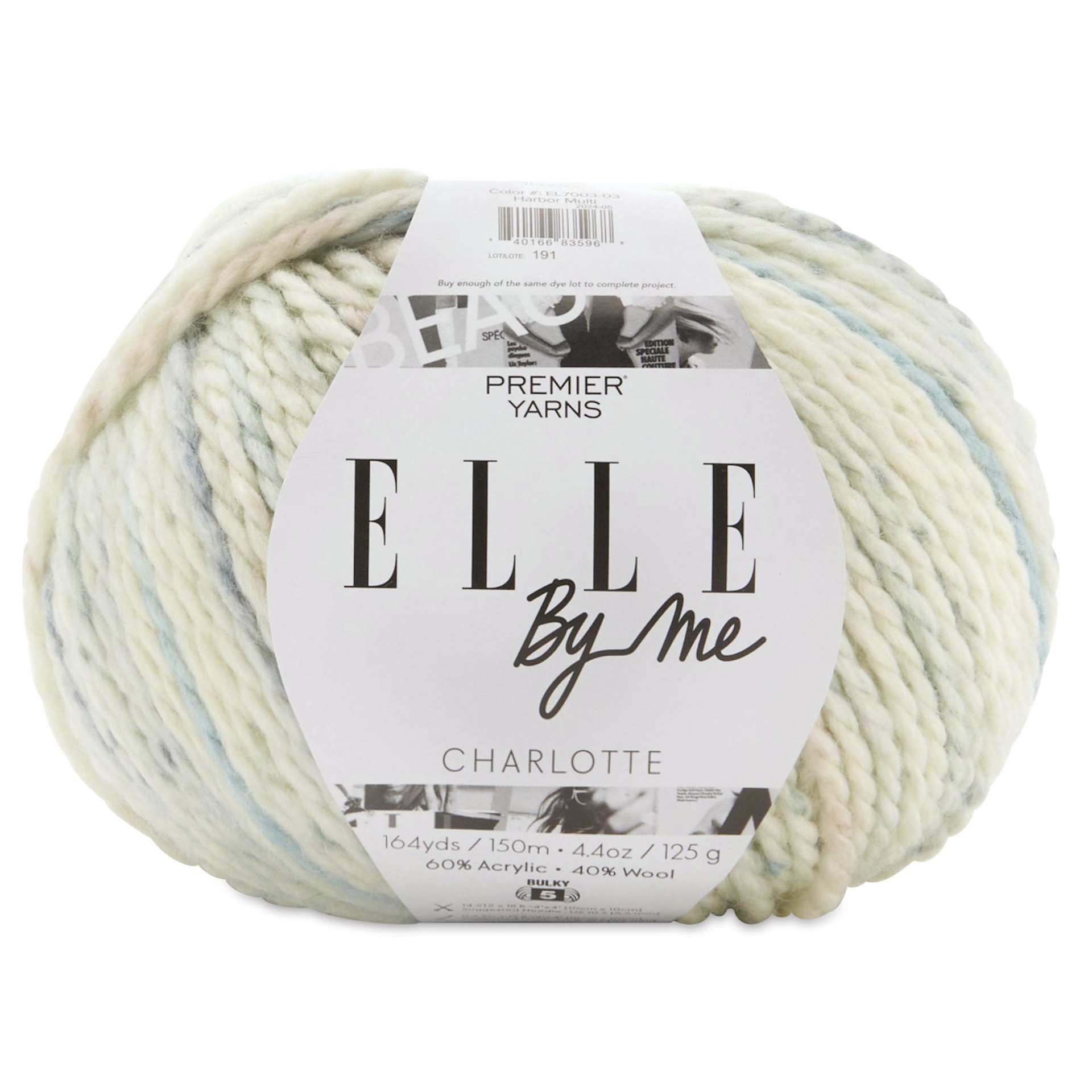 Premier Yarn Elle By Me Charlotte Multi Yarn - Harbor, 164 yds