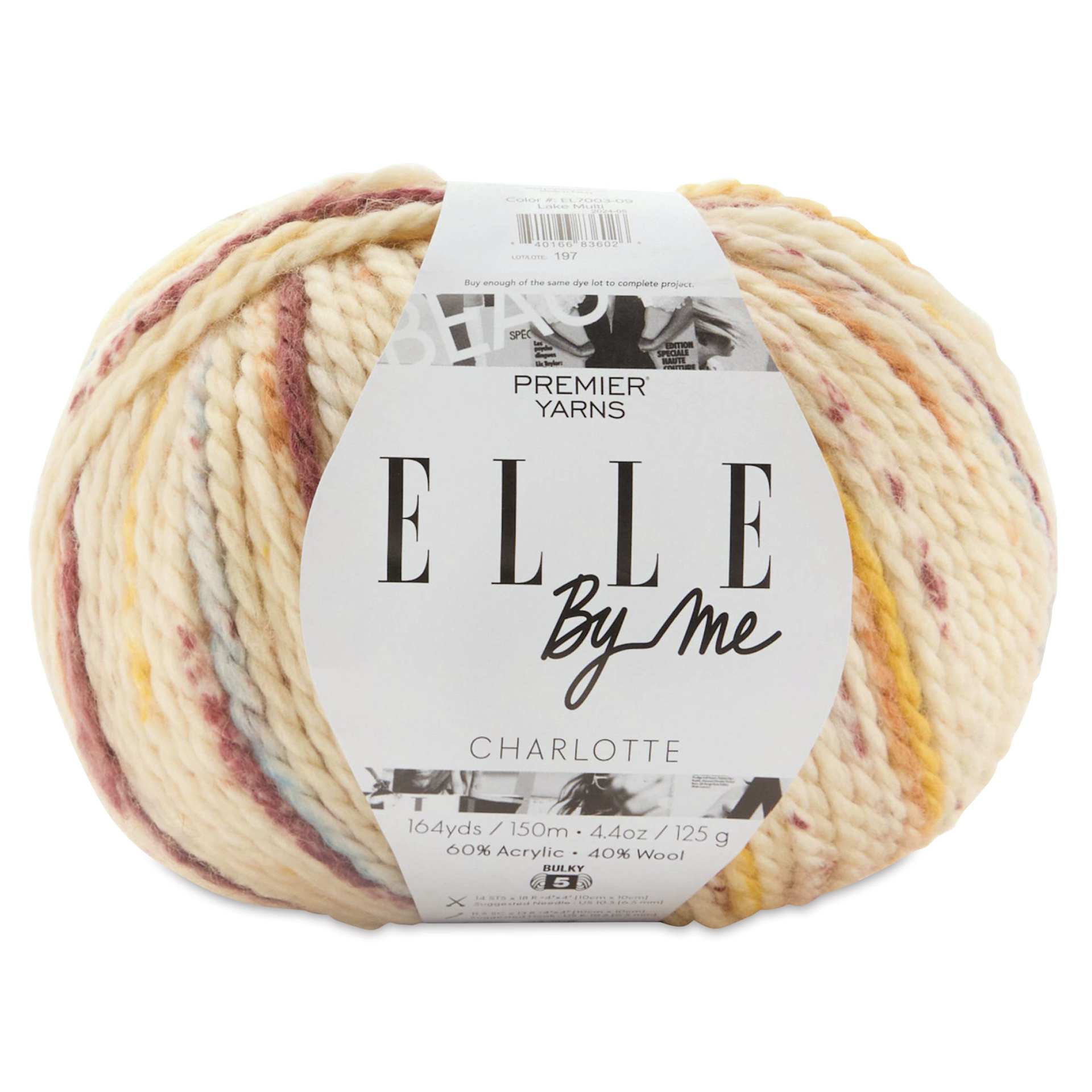 Premier Yarn Elle By Me Charlotte Multi Yarn - Lake, 164 yds