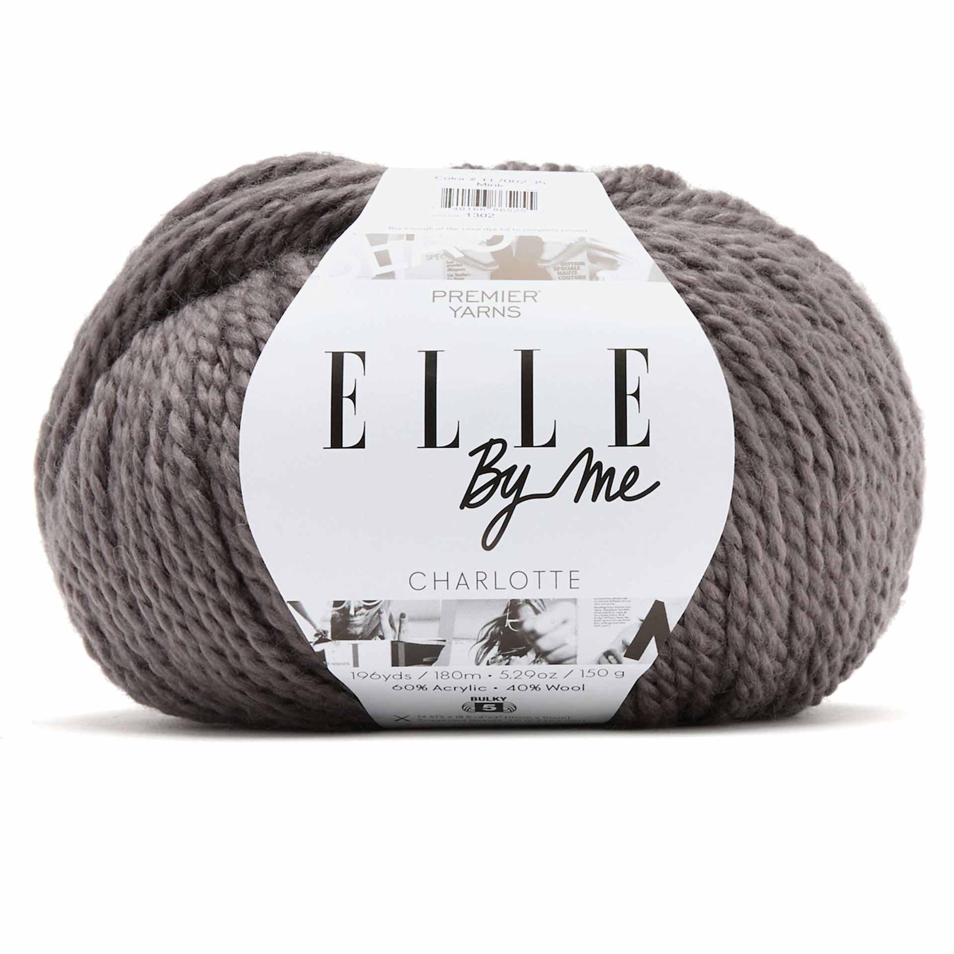 Premier Yarn Elle By Me Charlotte Solids Yarn - Mink, 196 yds