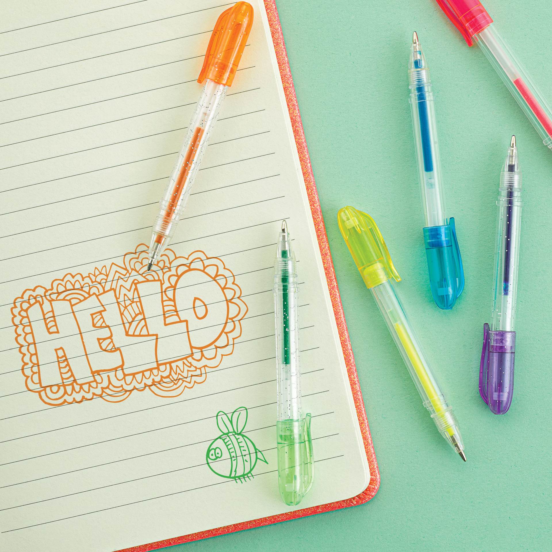 artPOP! Mini Gel Pens (Notebook with doodle drawings and pens)