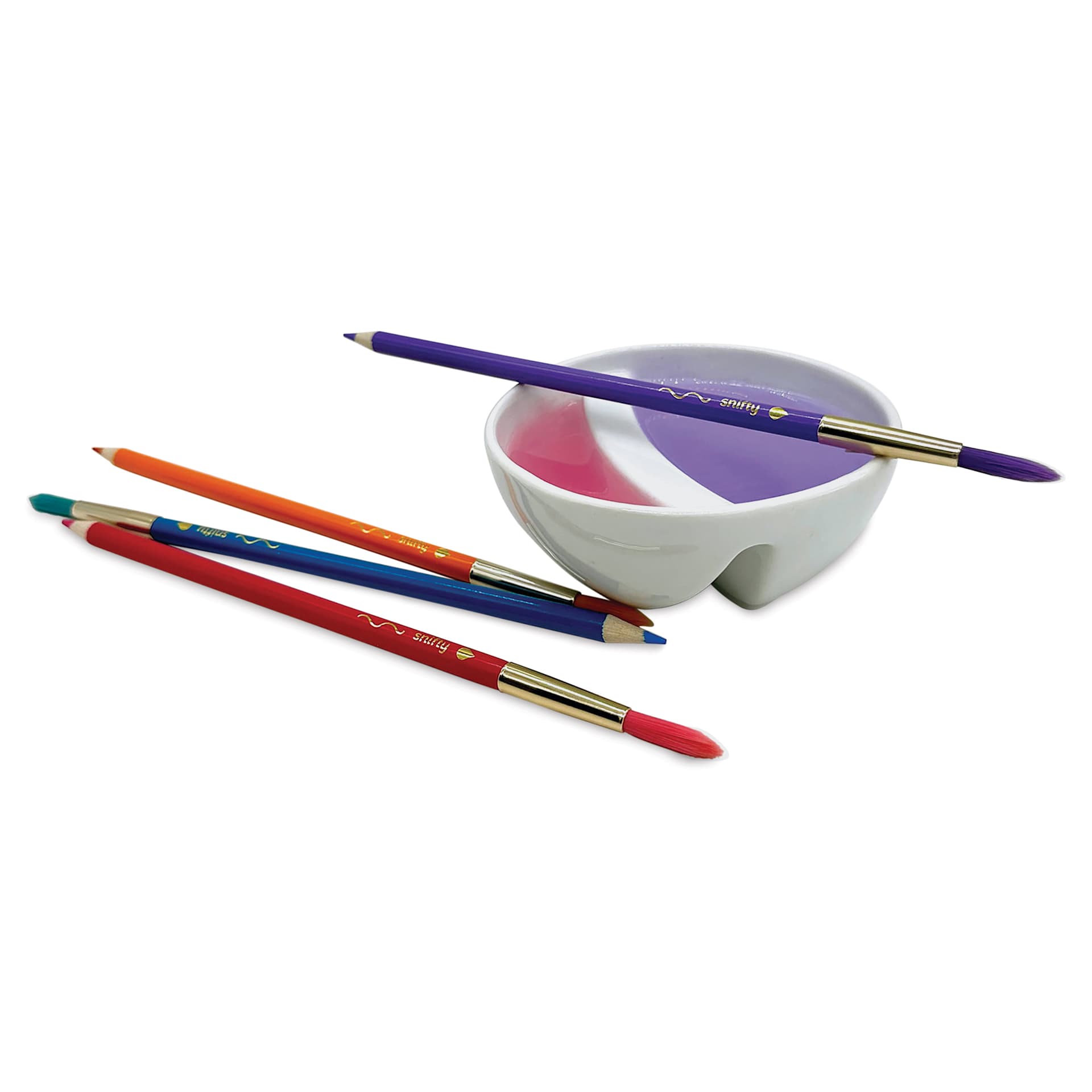 Snifty Colorbrush Watercolor Pencil Brush Set - Classic Colors, Set of 12