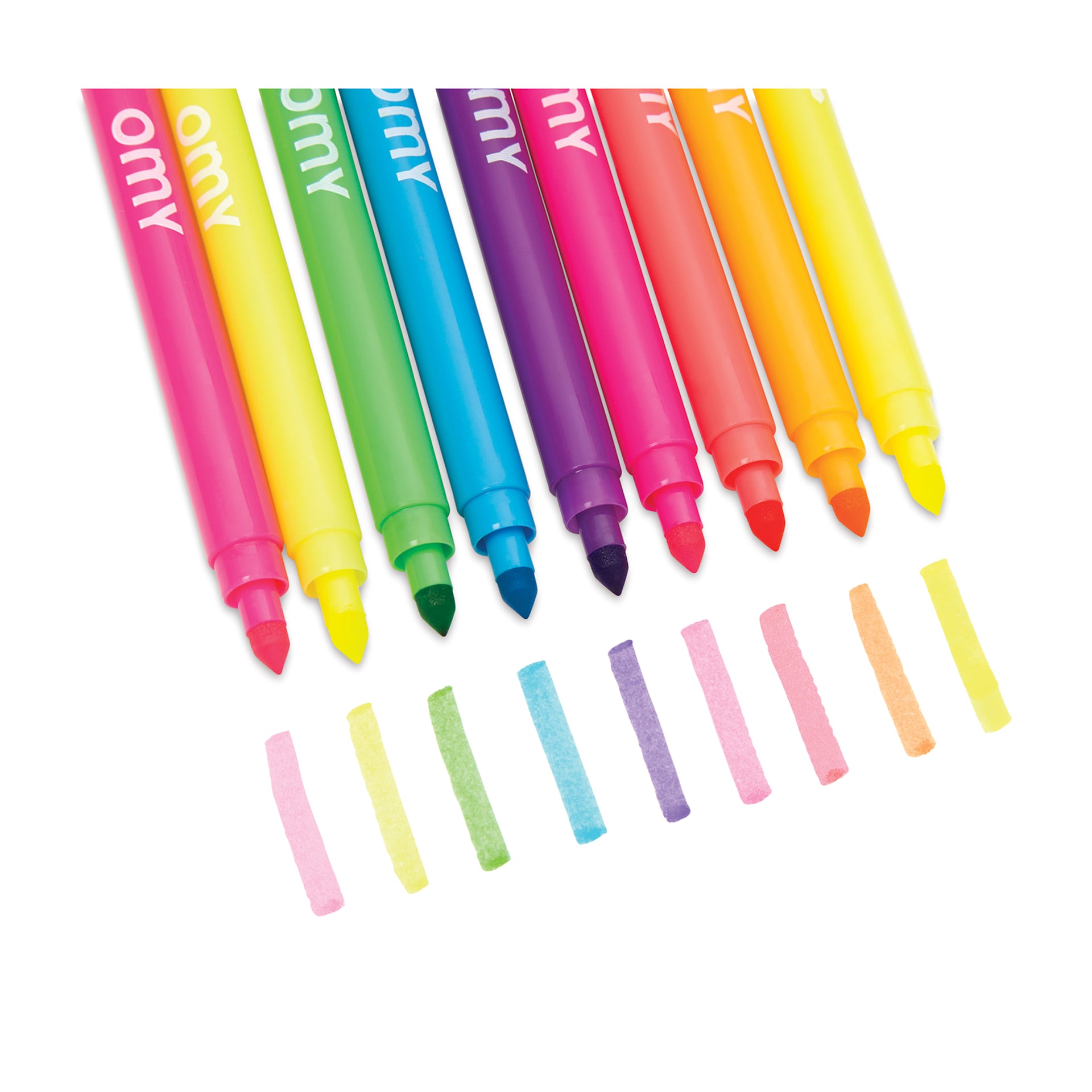 Omy Washable Neon Markers - Set of 9 all neon marker colors
