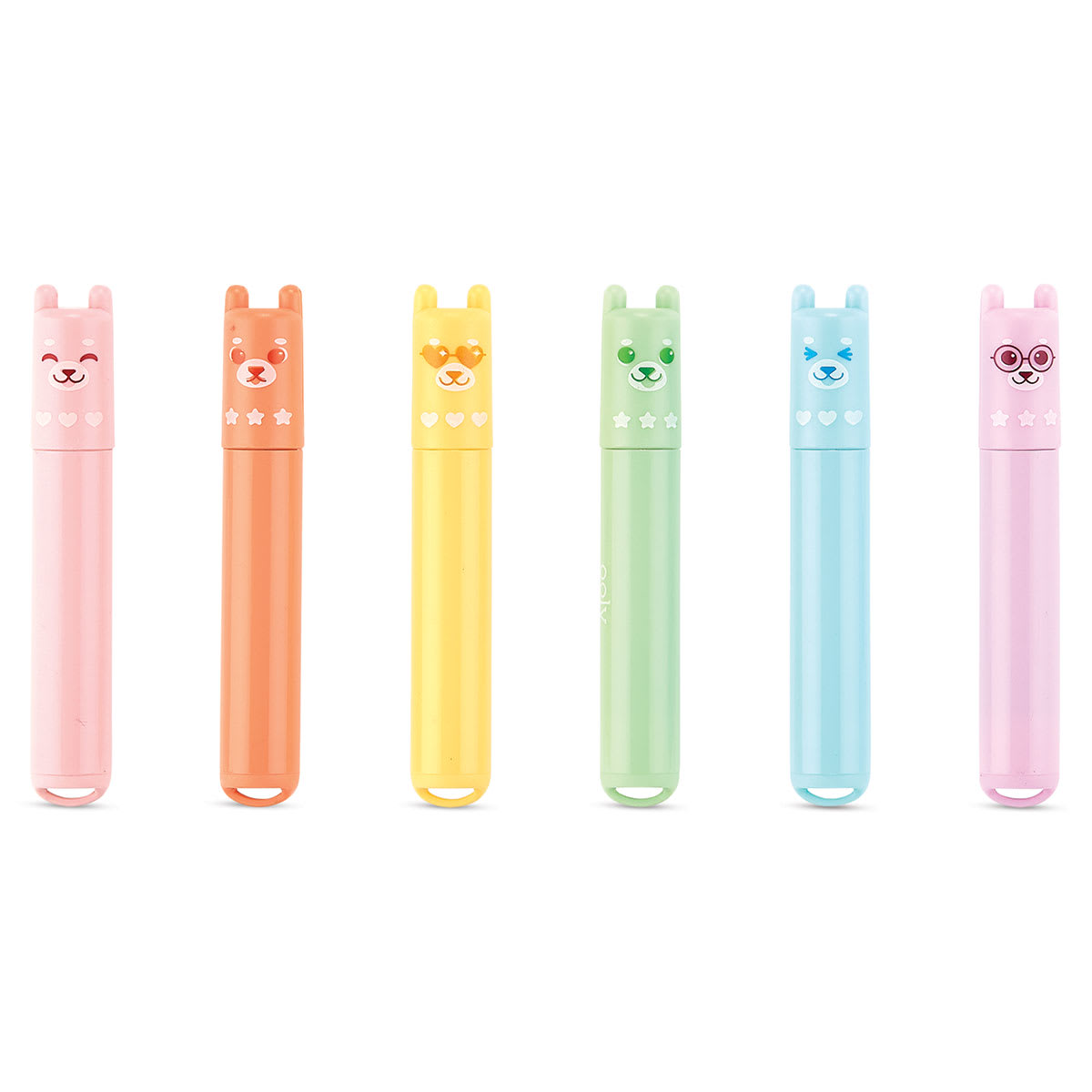 Ooly Beary Sweet Mini Scented Highlighters, out of packaging